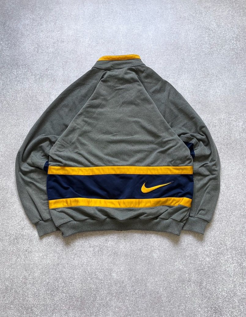 Nike Vintage Nike Swoosh Grey Olympic Zip-up Jacket Y2K M Size US M / EU 48-50 / 2 - 2 Thumbnail