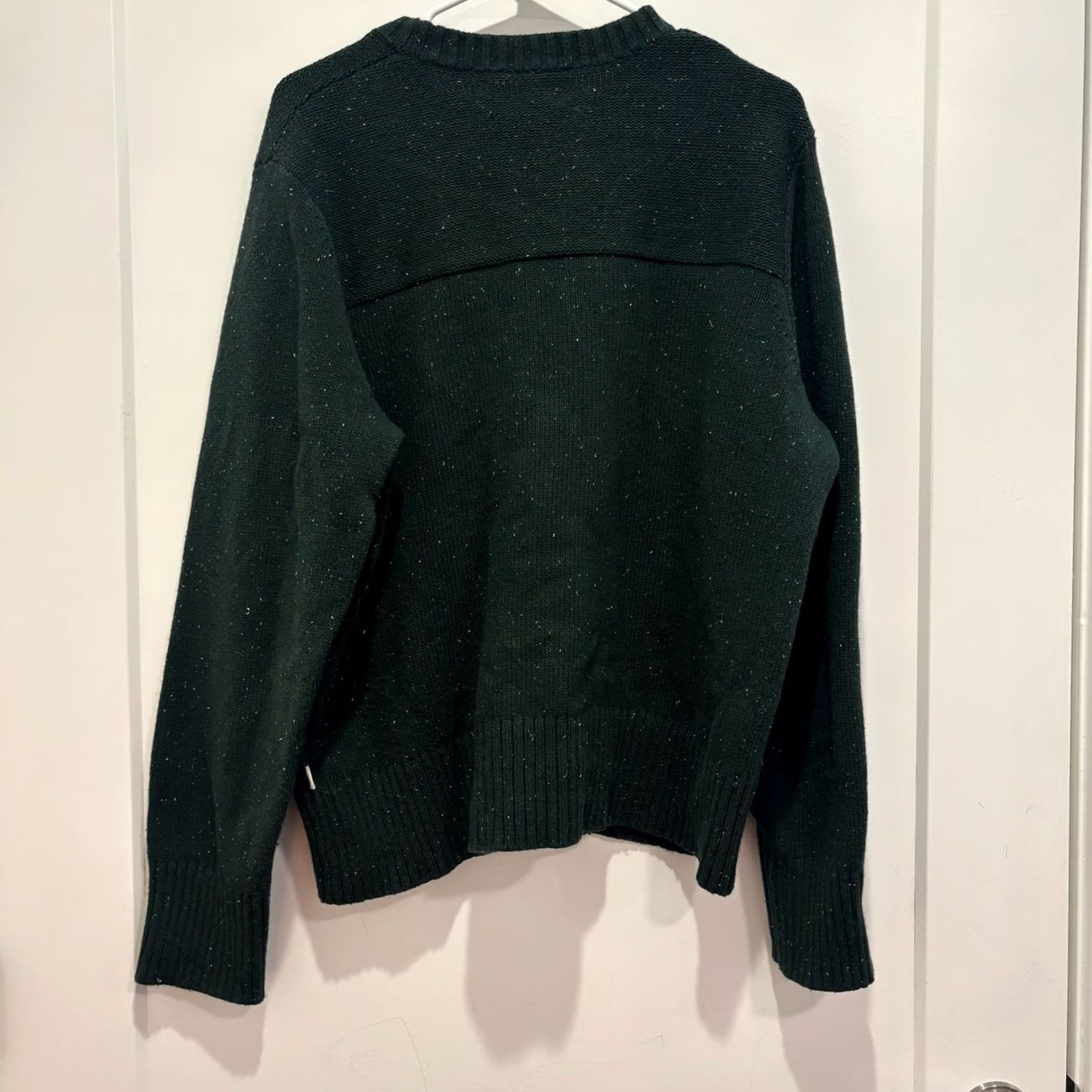 The North Face The North Face Mens Sweater Crewneck Speckled Knit Forest Green Large Size US L / EU 52-54 / 3 - 3 Thumbnail