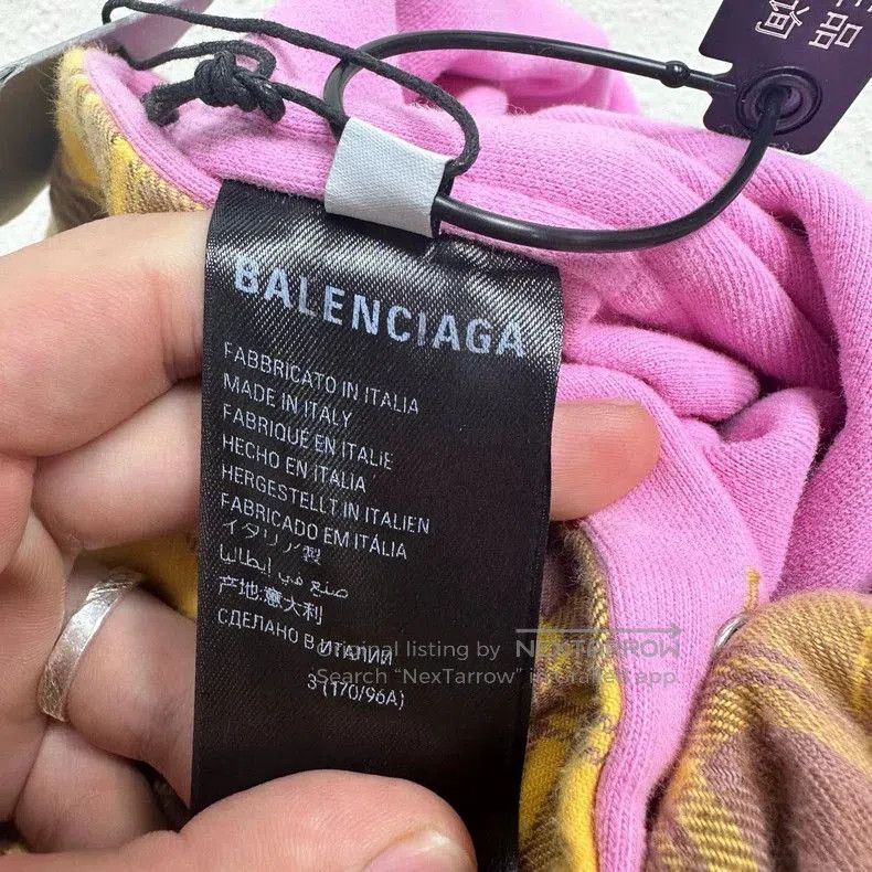 Balenciaga Balenciaga Yellow Plaid Cotton Shirt Jacket. Size US M / EU 48-50 / 2 - 5 Thumbnail