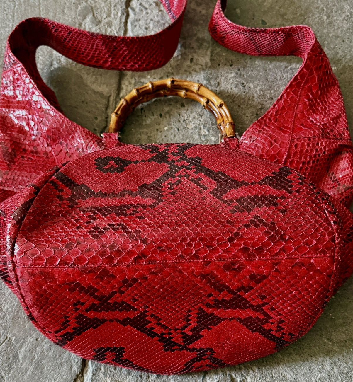 Gucci Gucci - Tom Ford - 1996 Python Bamboo - Cross Body Bag Size ONE SIZE - 12 Thumbnail