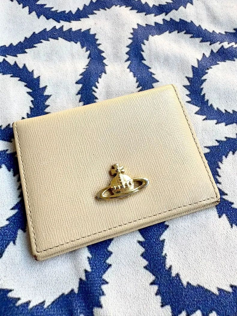 Vivienne Westwood Vivienne Westwood Used beige Saturn card case Size ONE SIZE - 1 Thumbnail
