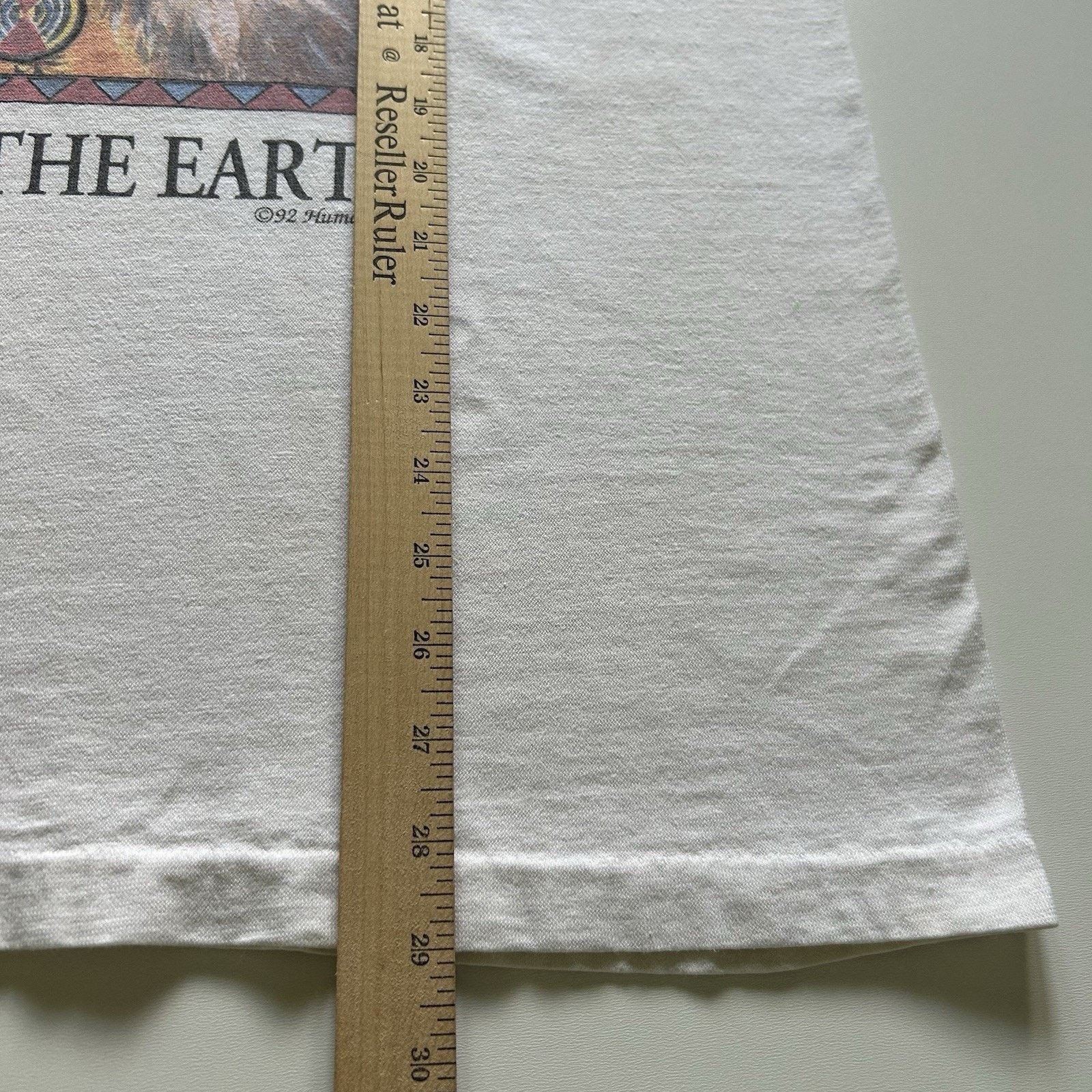 Vintage Vintage 90s Native American Wolf T Shirt Large Earth Art Size US L / EU 52-54 / 3 - 7 Thumbnail