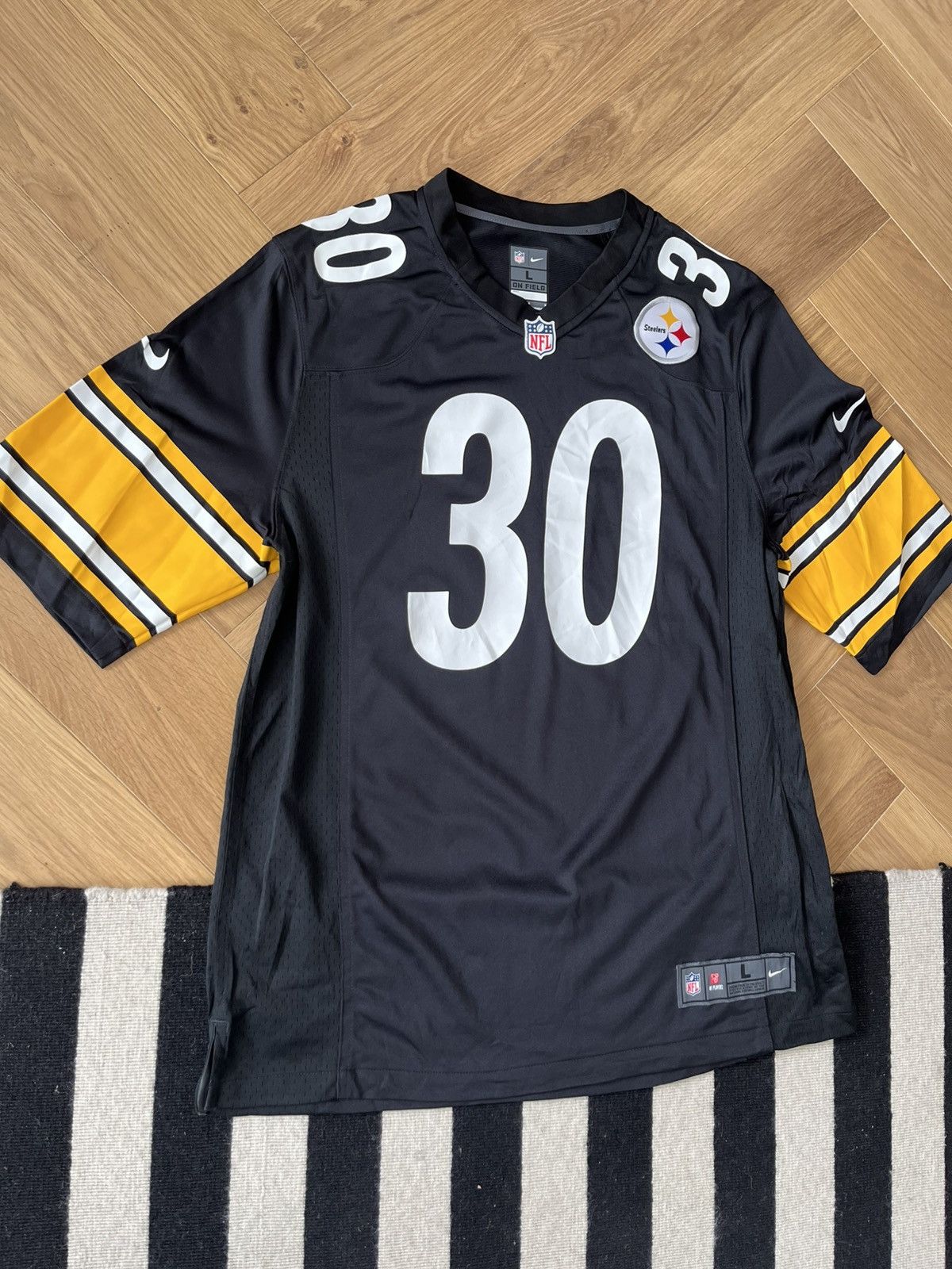 Nike Pittsburgh Steelers #30 James Conner NFL Jersey Men’s Size L Size US L / EU 52-54 / 3 - 2 Thumbnail