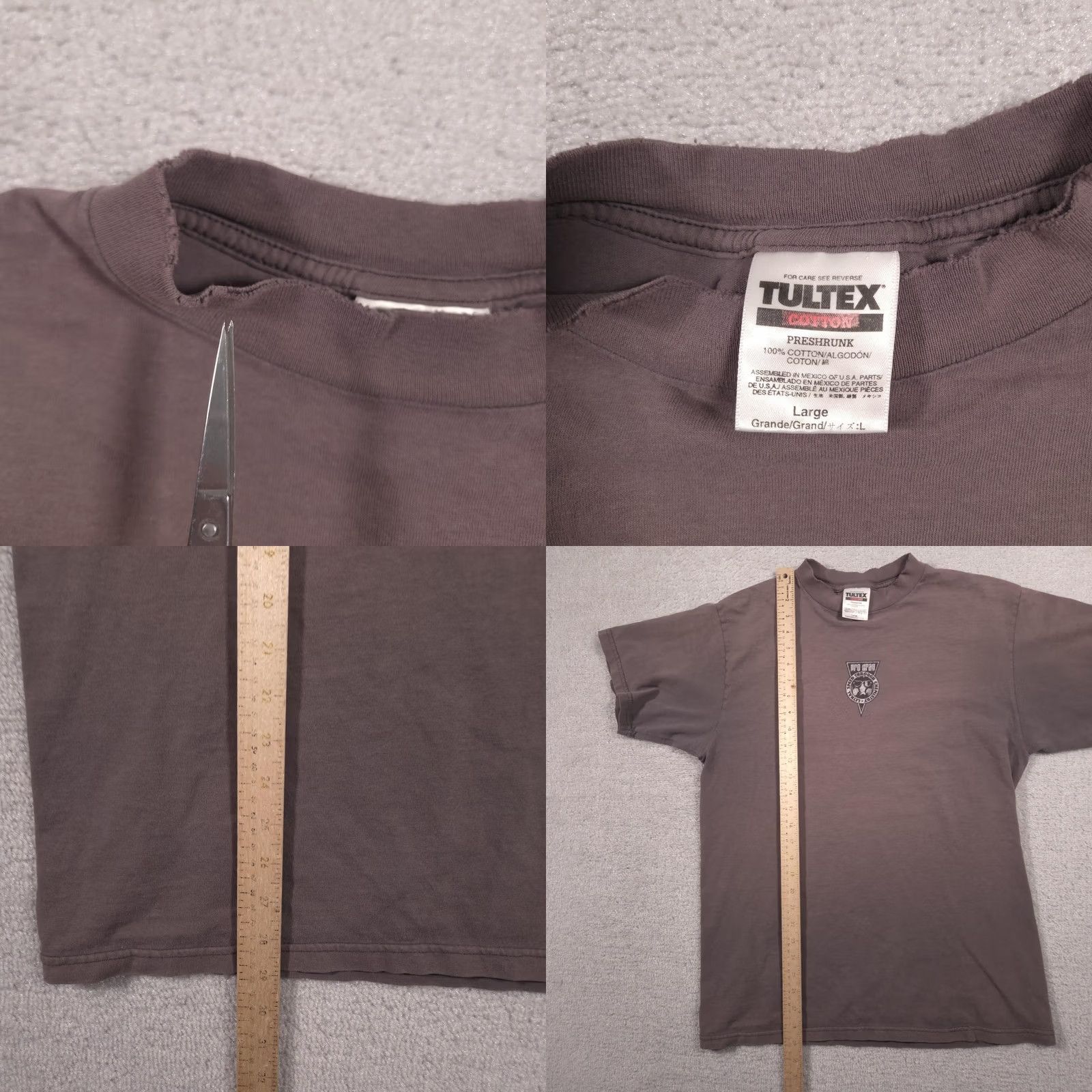Tultex Tultex Shirt Mens Large Brown Pro Drag Speed Through Chemistry Skull Graphic Tee Size US L / EU 52-54 / 3 - 8 Thumbnail