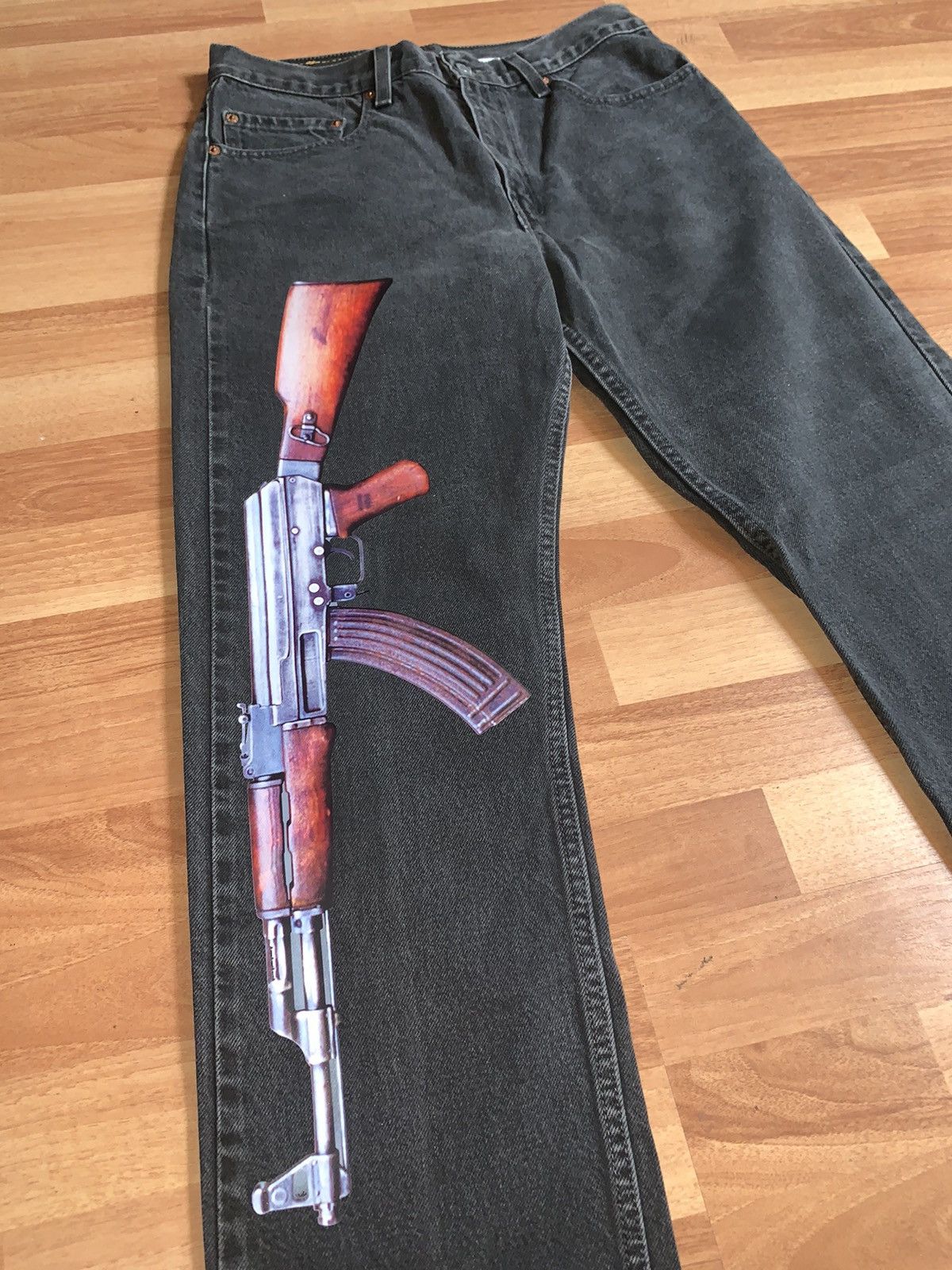 image of Levis x Vintage Ak-47 Levi’S 505 Straight Leg in Denim, Men's (Size 32)