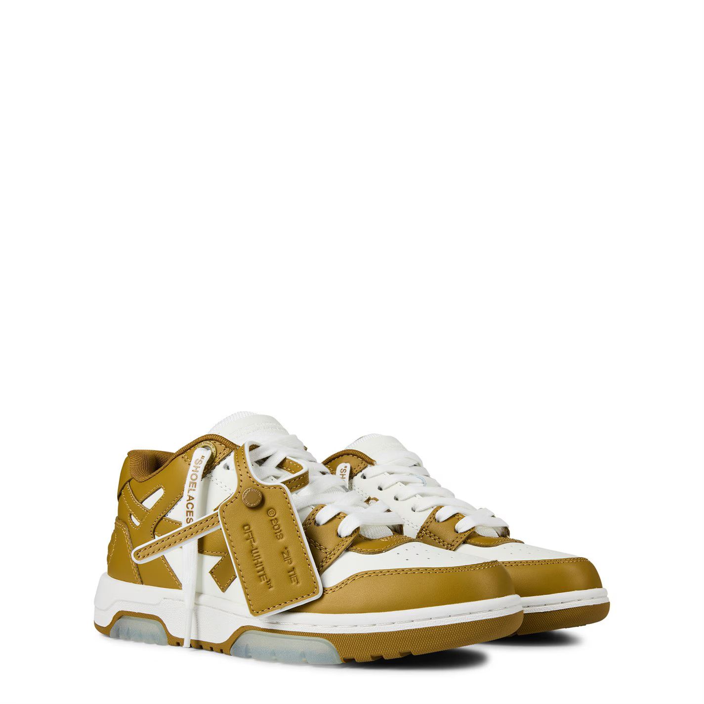 Off-White o1g2r1mq1224 Office Trainer in White & Mustard Size US 9 / IT 39 - 3 Thumbnail
