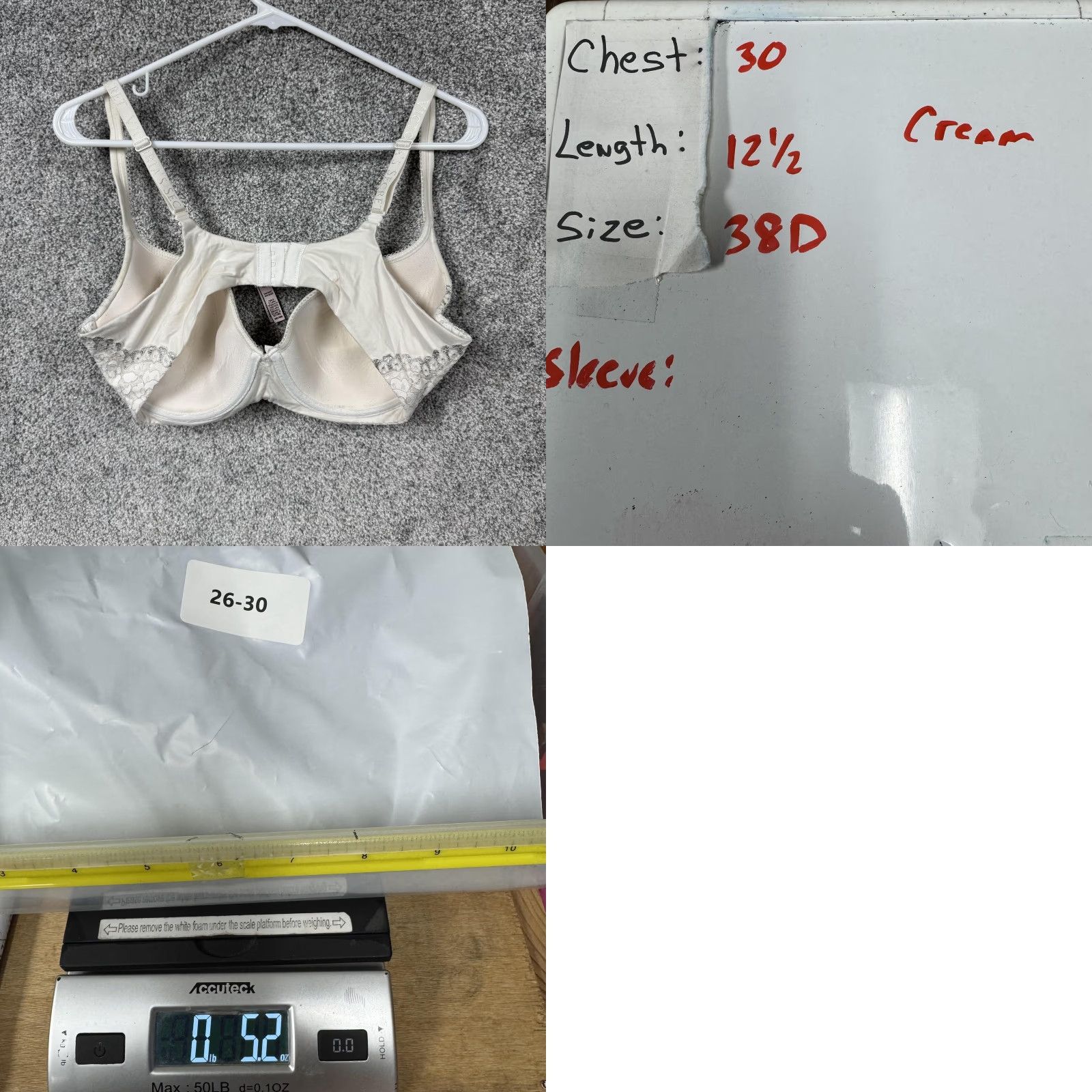 Victoria's Secret VINTAGE Victoria's Secret Body By Victoria Demi Underwire Padded Lace Bra 38D White Floral Balconette Womens Boys? Size ONE SIZE - 9 Thumbnail