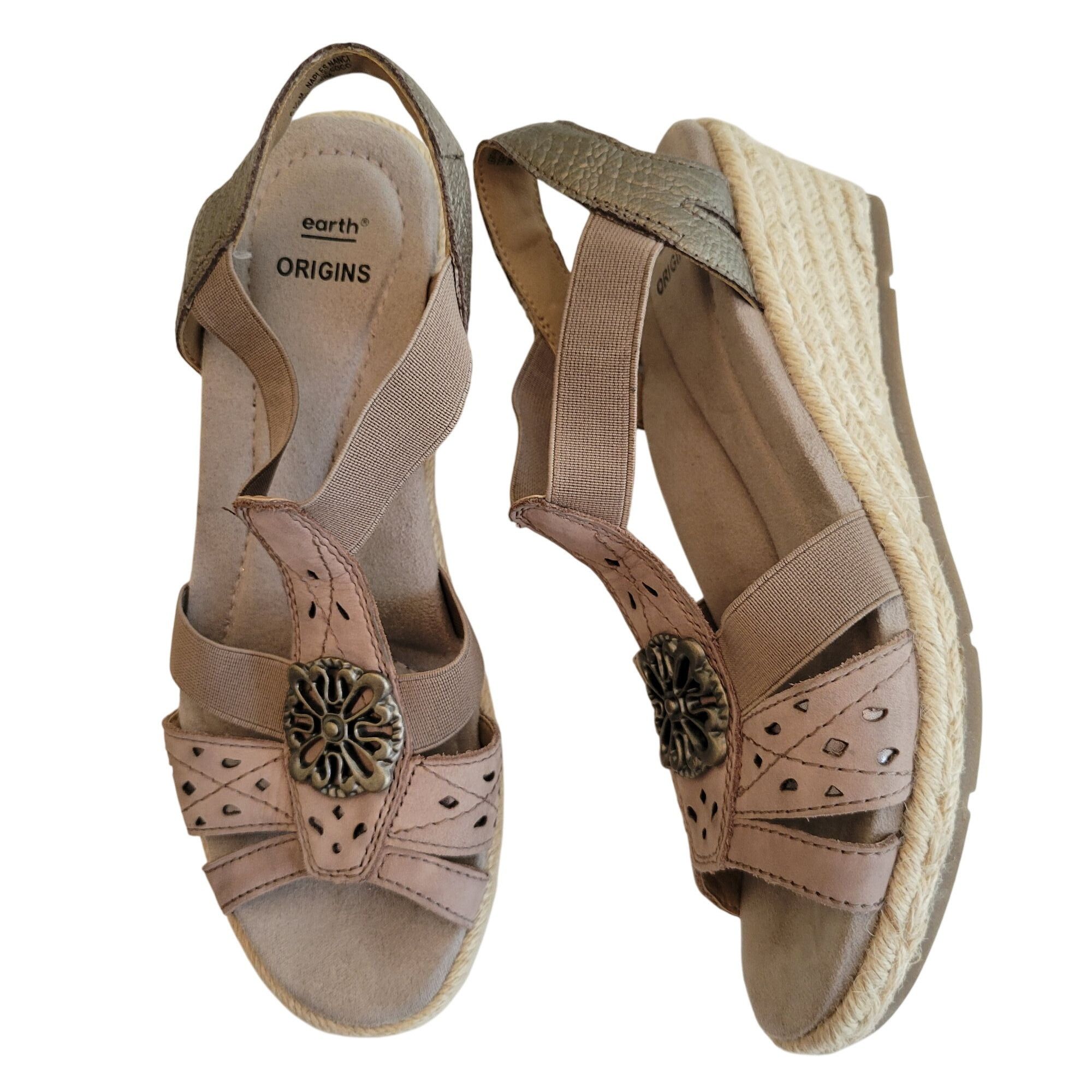 Other Earth Origins 6.5M NAPLES NANCI Leather Sandals Espadrille W Size US 6.5 / IT 36.5 - 1 Thumbnail