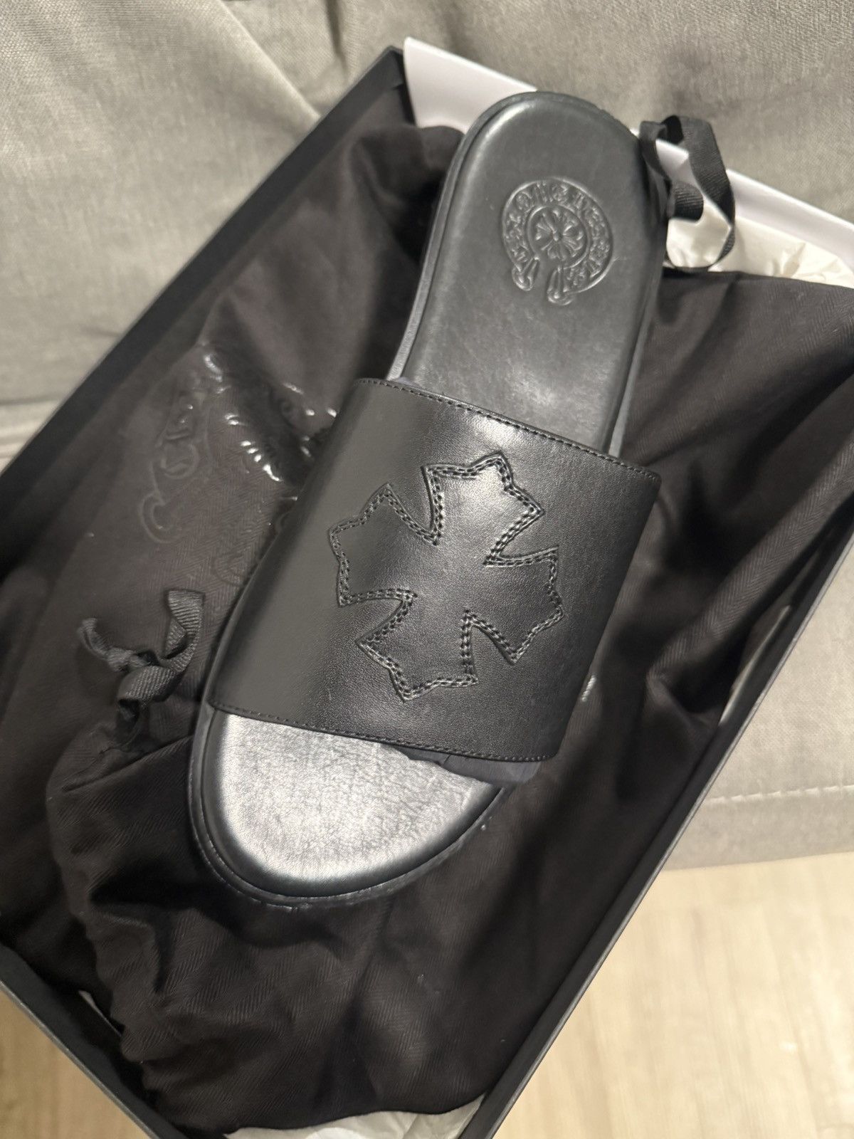 Chrome Hearts Chrome Hearts Leather Slides Size US 8.5 / EU 41-42 - 4 Thumbnail