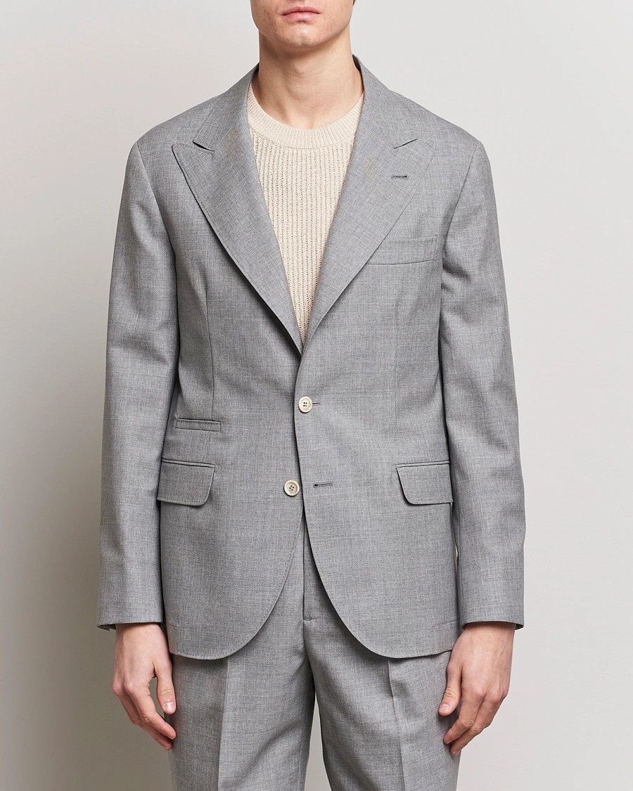 o1y1124 Wool Blazer in Light Grey