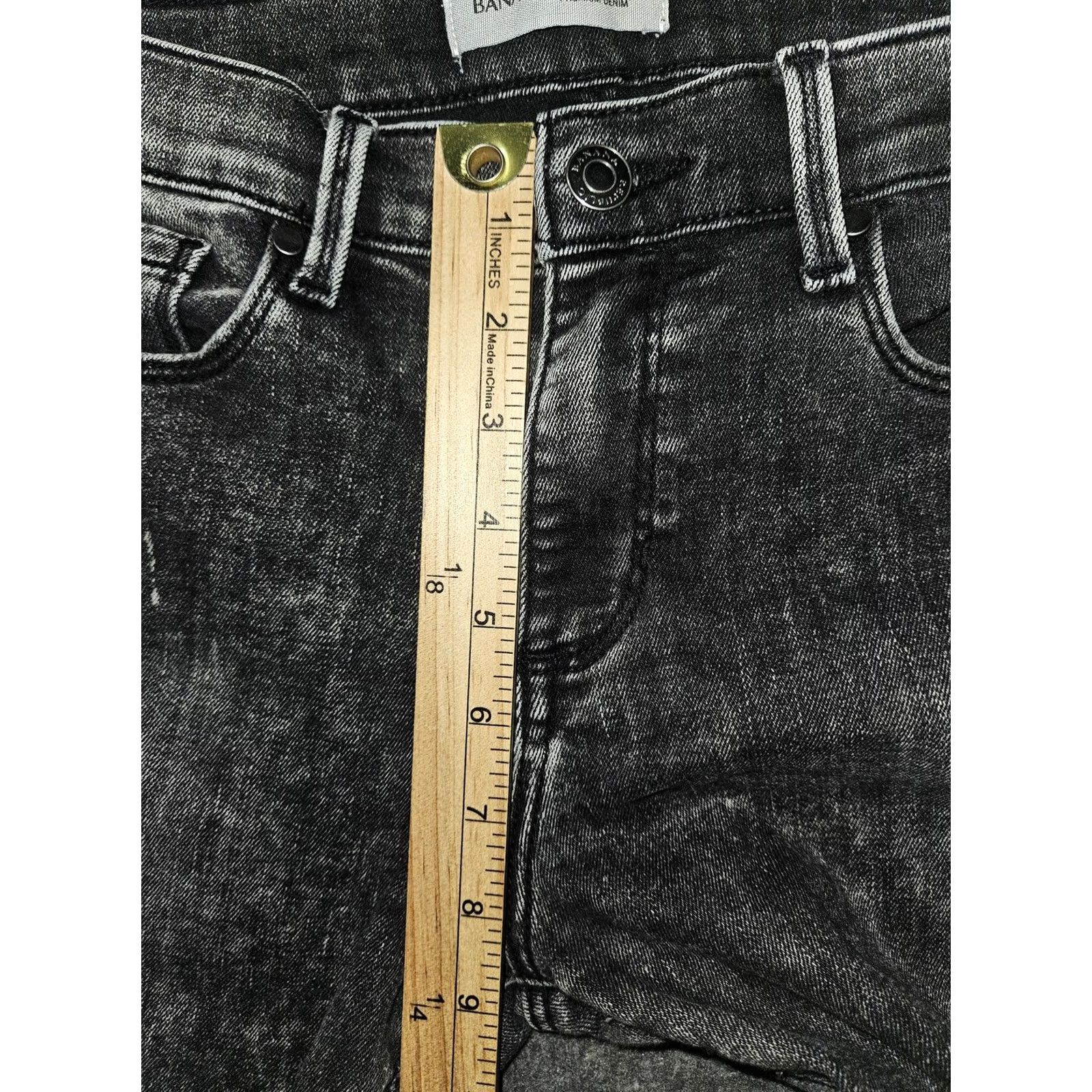 Banana Republic Banana Republic Jeans Skinny Womens 29 Charcoal Distressed Denim Ankle Rise Low Pockets Slim Size 29" - 5 Thumbnail