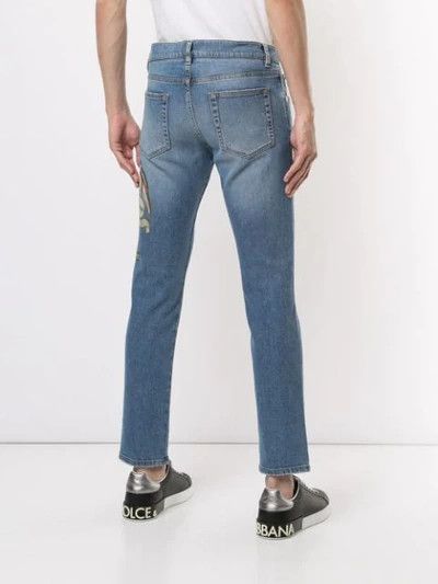 Dolce & Gabbana o1y0125 Logo Jeans in Blue Size US 32 / EU 48 - 4 Thumbnail