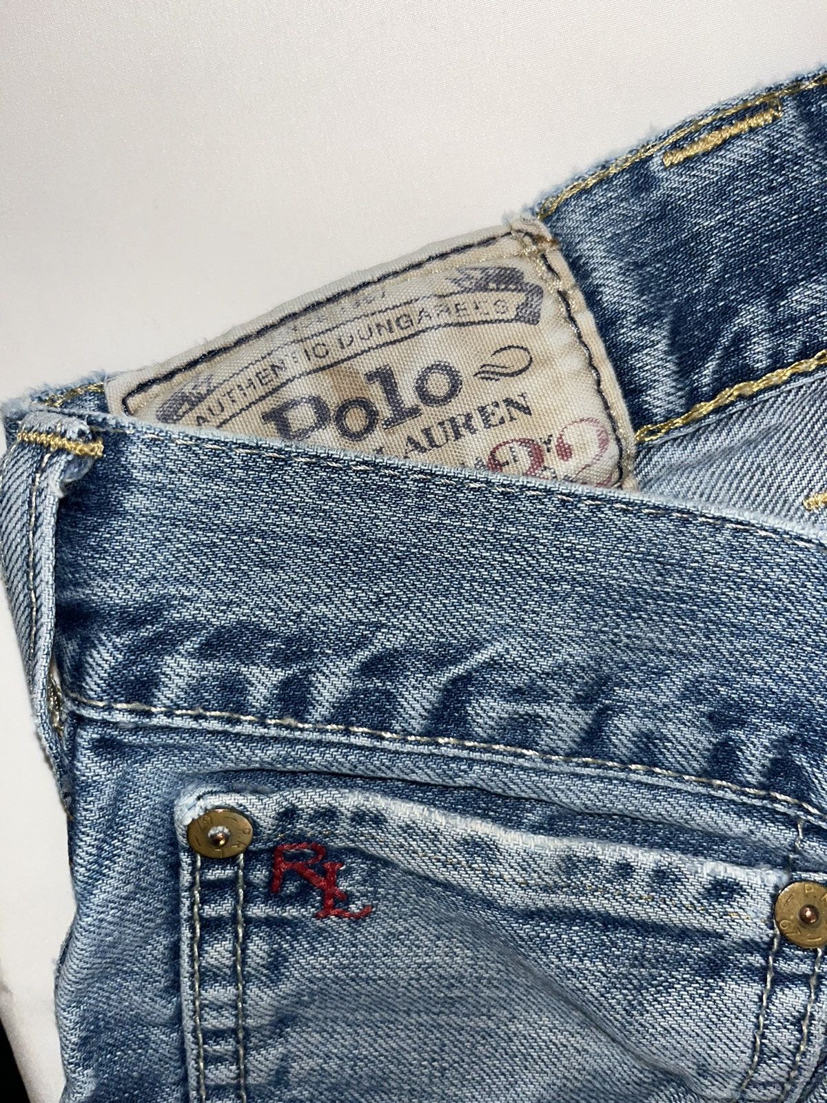 Polo Ralph Lauren PRL Blue Denim Dungaree 38x32 Size US 38 / EU 54 - 1 Thumbnail