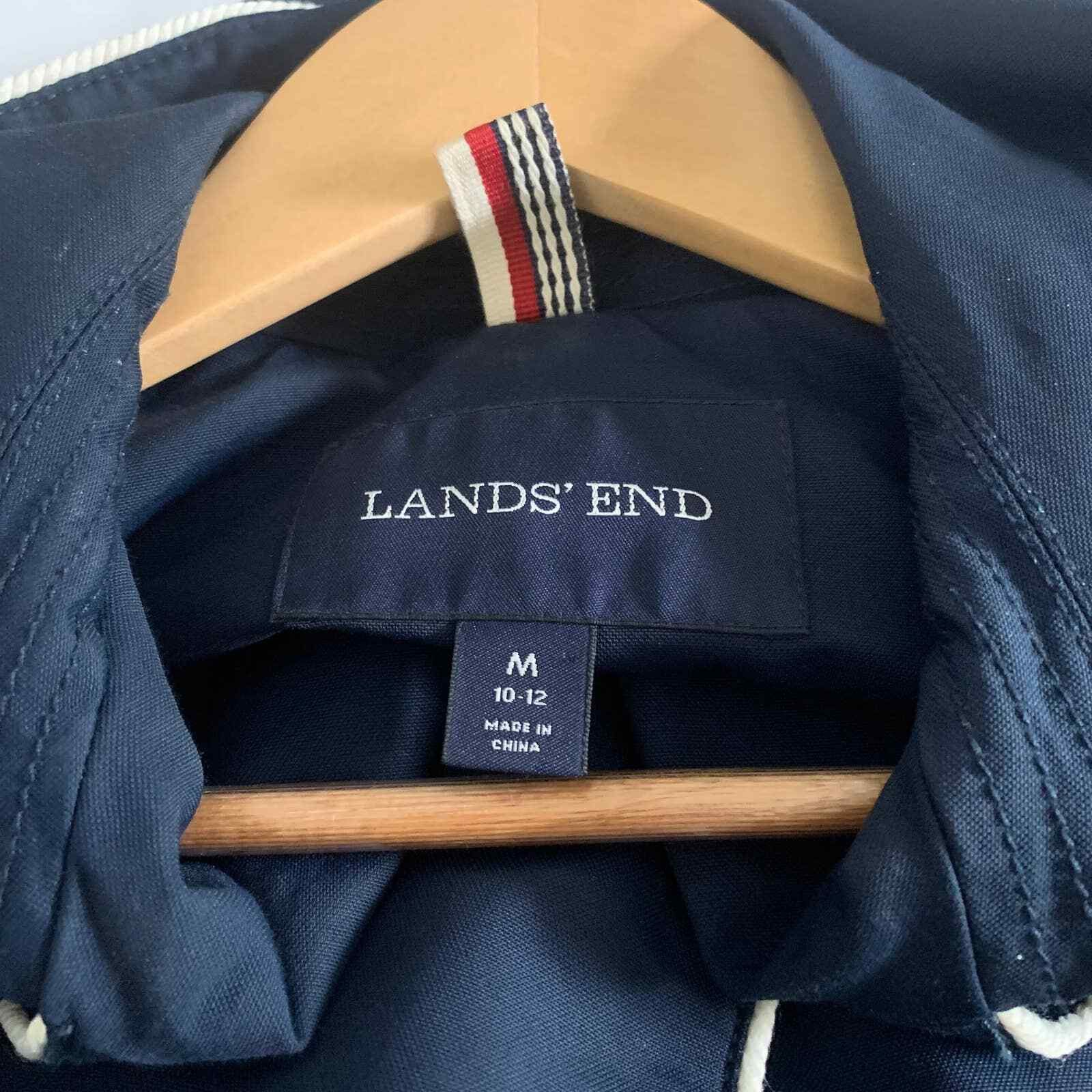 Lands' End Lands End Navy Blue Heritage Belt Trench Coat Med 10-12 Size M / US 6-8 / IT 42-44 - 7 Thumbnail