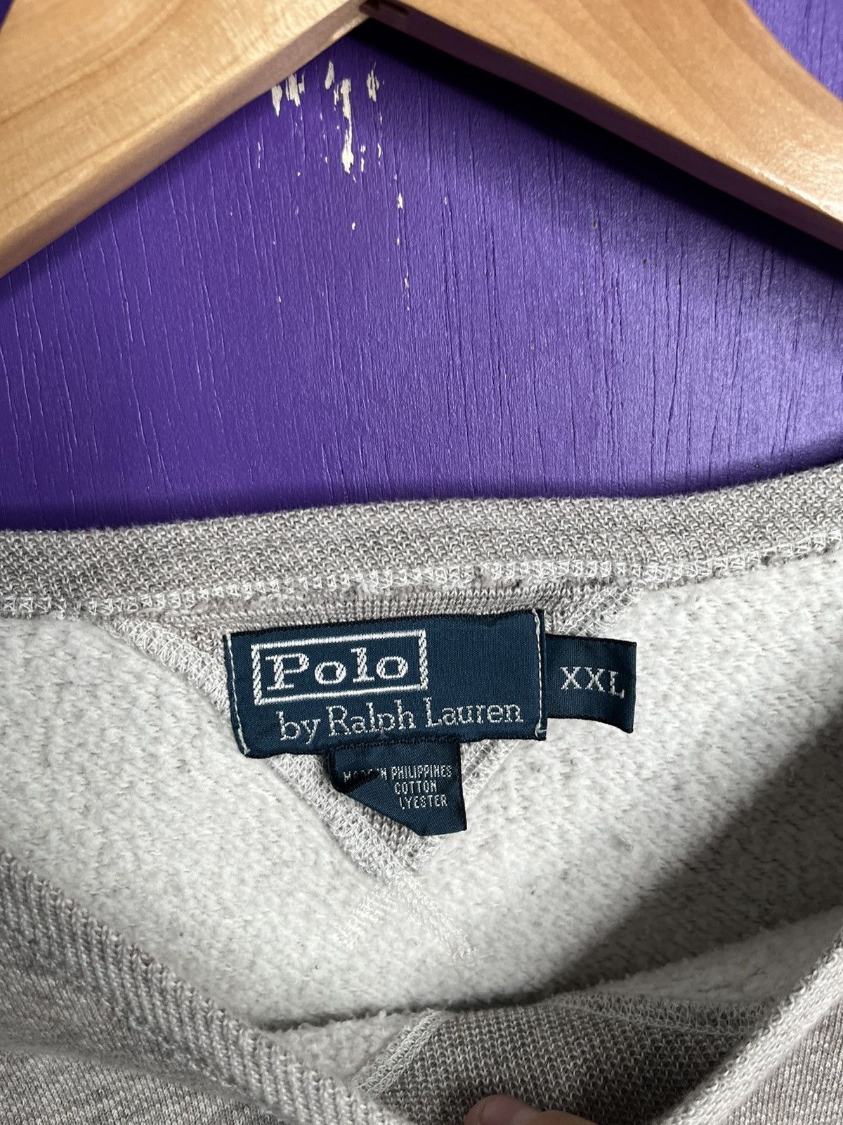Polo Ralph Lauren × Vintage Vintage 90s Polo Ralph Lauren double v remake sweatshirt Size US XXL / EU 58 / 5 - 4 Thumbnail