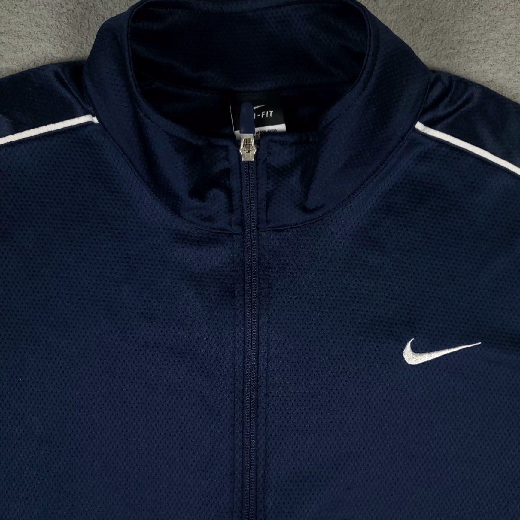 Nike Nike Jacket Mens 2XL Blue Lightweight Full Zip Up Track Sweater Size US XXL / EU 58 / 5 - 2 Thumbnail
