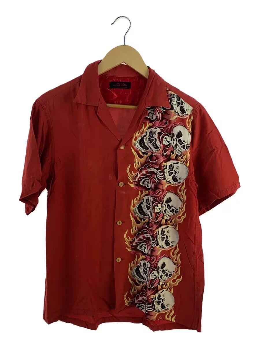 Hysteric Glamour Hysteric Glamour Skull Rayon Aloha Shirt Red Size US S / EU 44-46 / 1 - 1 Thumbnail