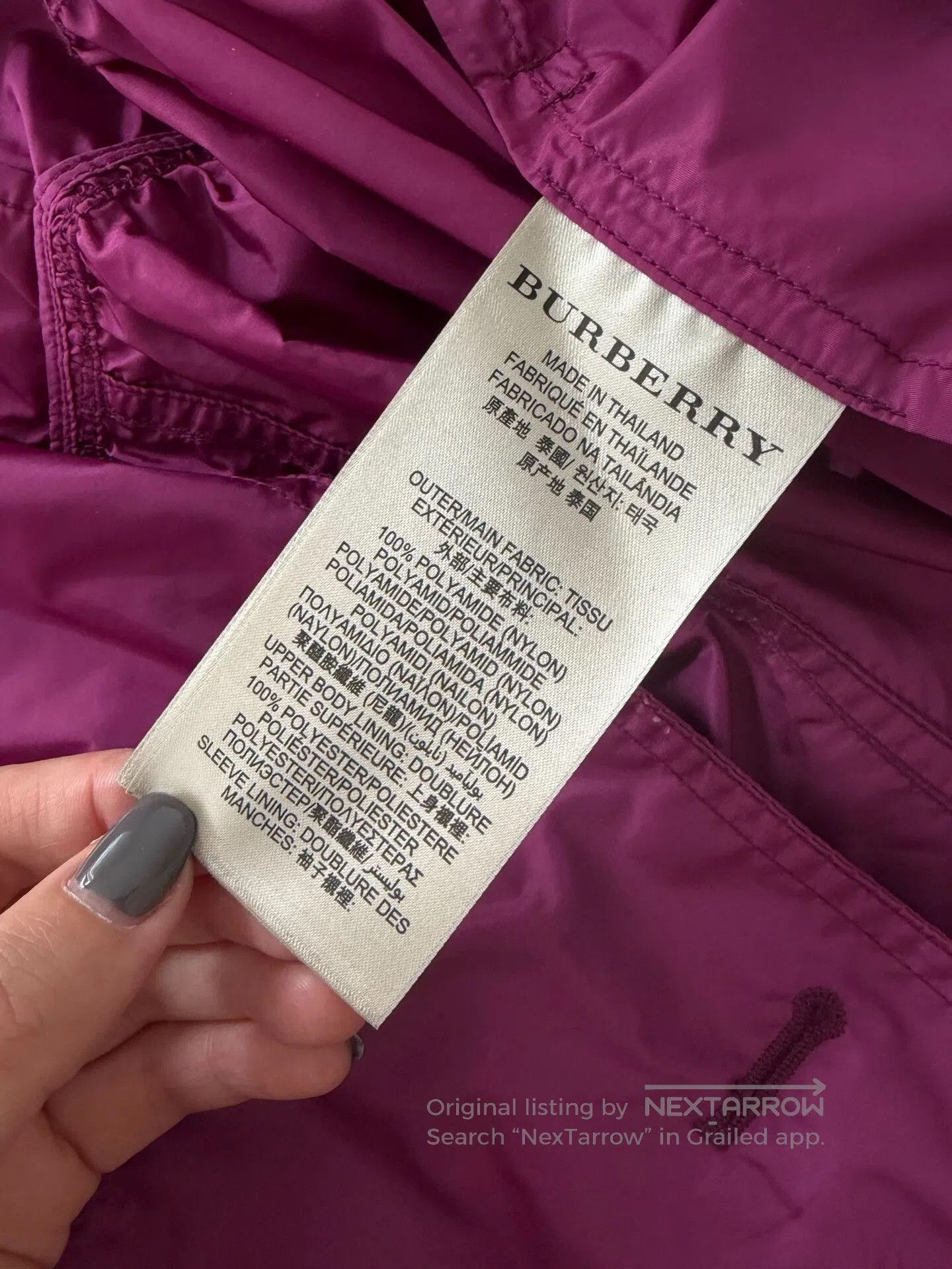 Burberry Burberry Pink Lightweight Trench Coat. Size M / US 6-8 / IT 42-44 - 5 Thumbnail