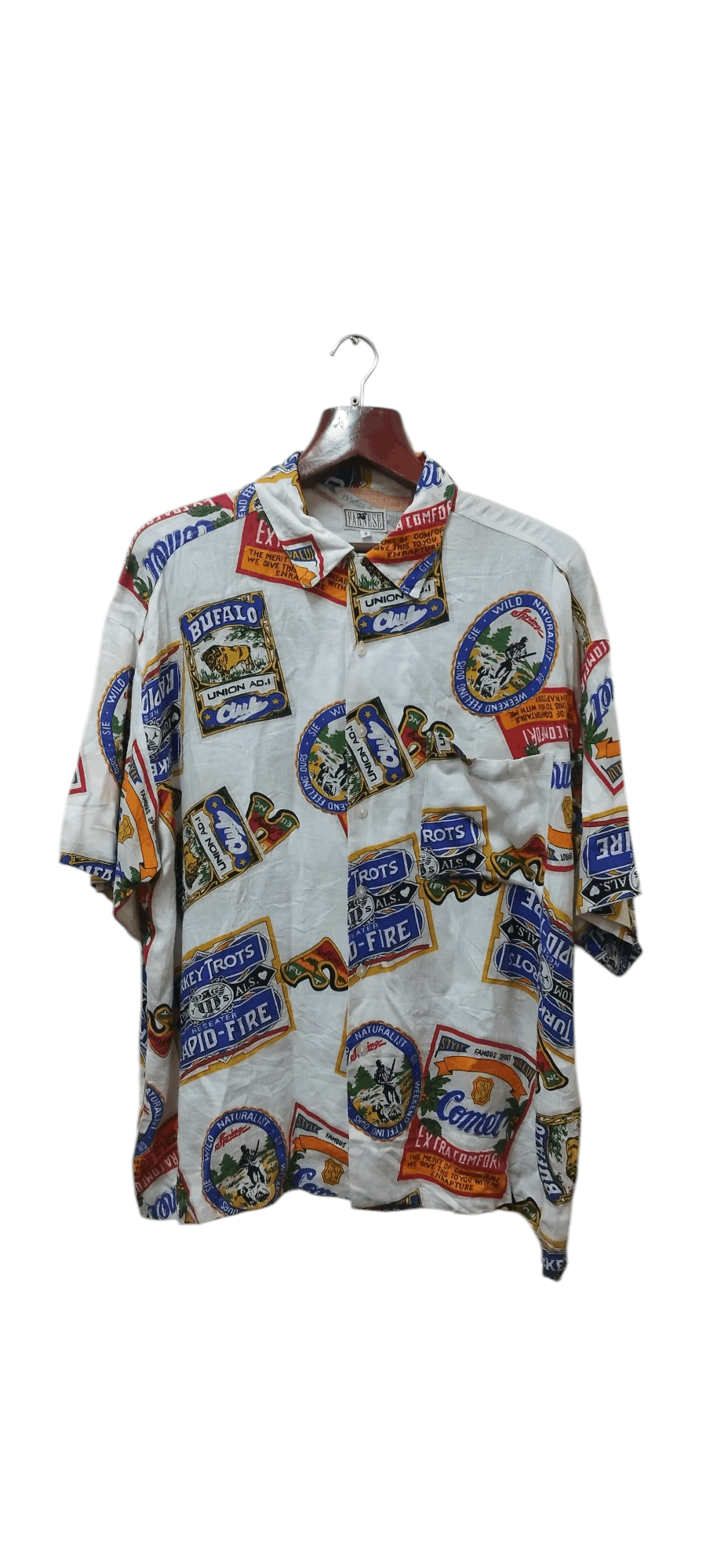 Designer × Japanese Brand × Vintage Vtg Farnese Full print Shirt Rare Art Size US XXL / EU 58 / 5 - 1 Thumbnail