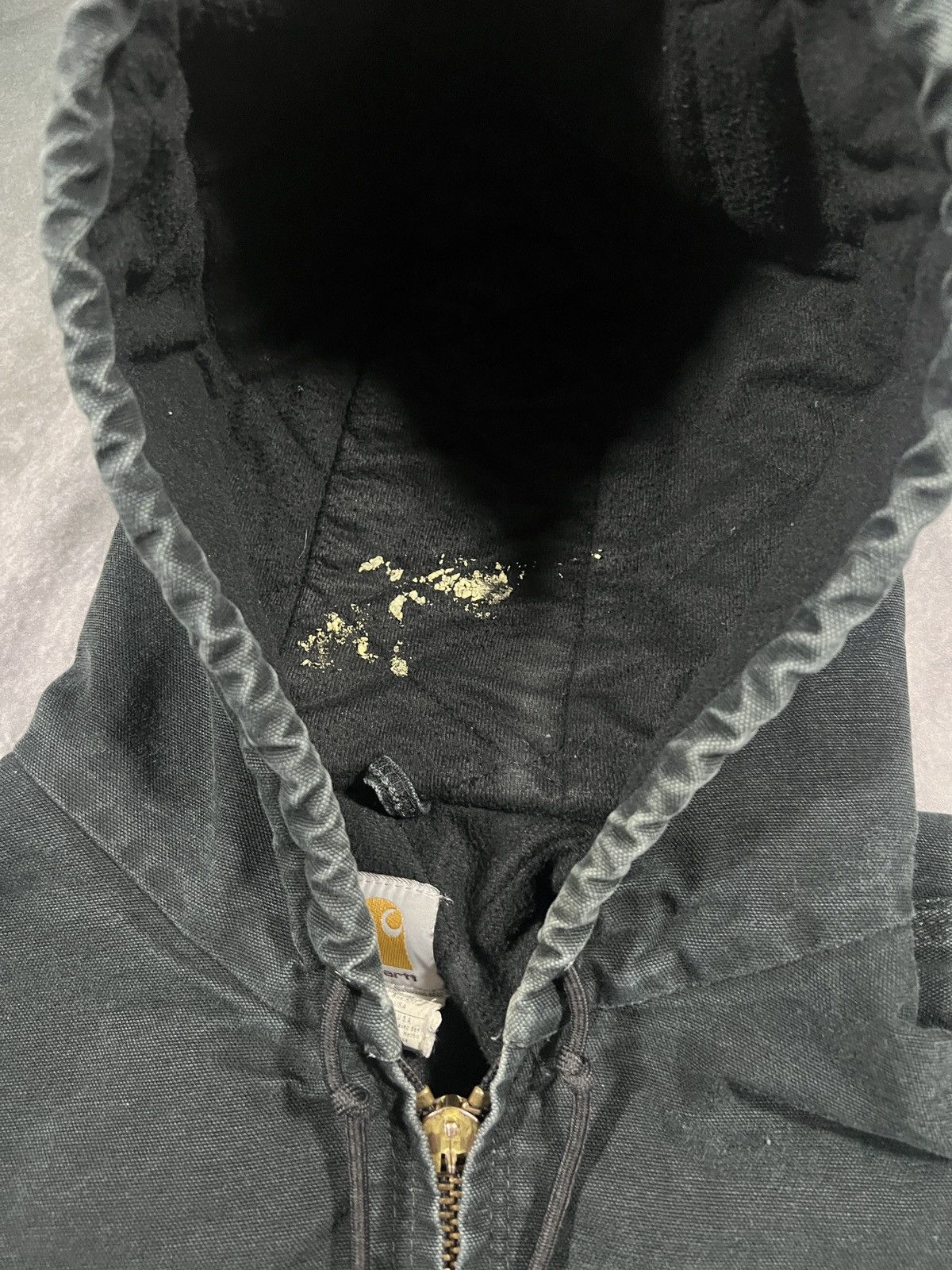 Carhartt Carhartt Black Hooded Workwear Jacket Full Zip Heavyweight Size US L / EU 52-54 / 3 - 3 Thumbnail