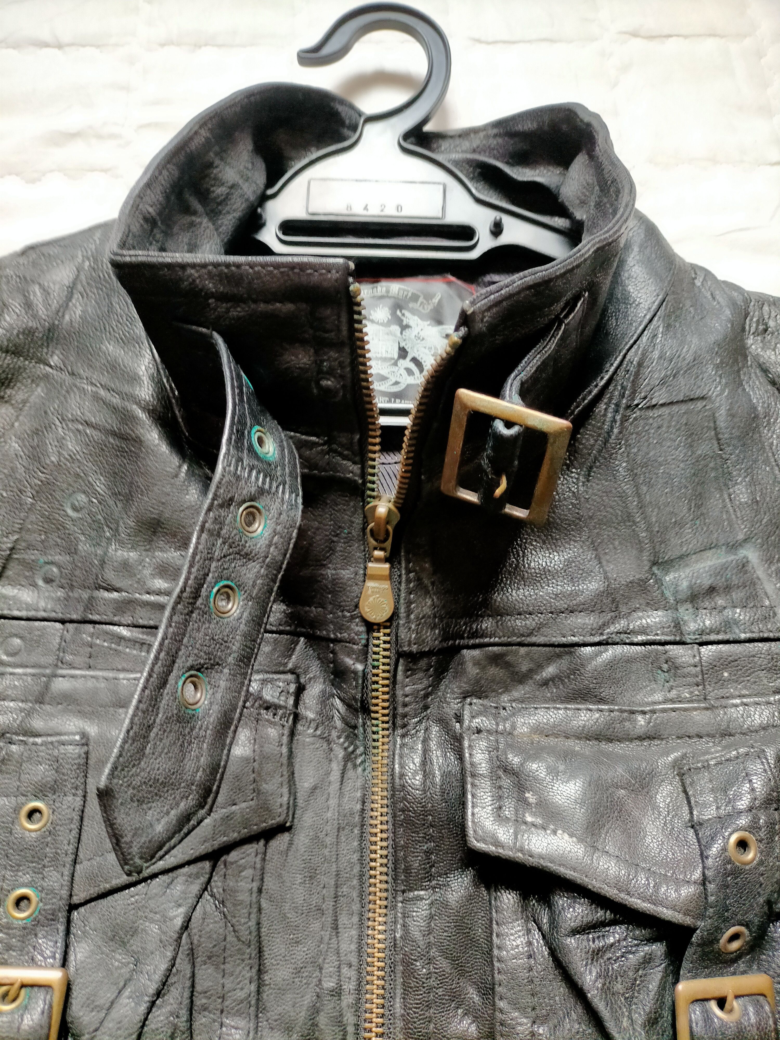 Tornado Mart Tornado Mart Japan Leather Rider Jacket Size US L / EU 52-54 / 3 - 9 Thumbnail