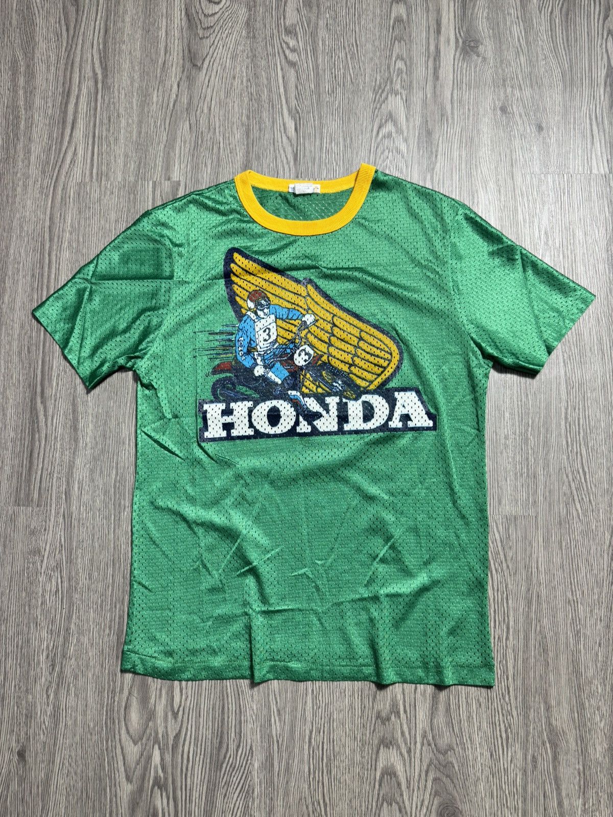 Japanese Brand 1990s Vintage Honda Racing Team Sport Tshirt Size US S / EU 44-46 / 1 - 1 Thumbnail