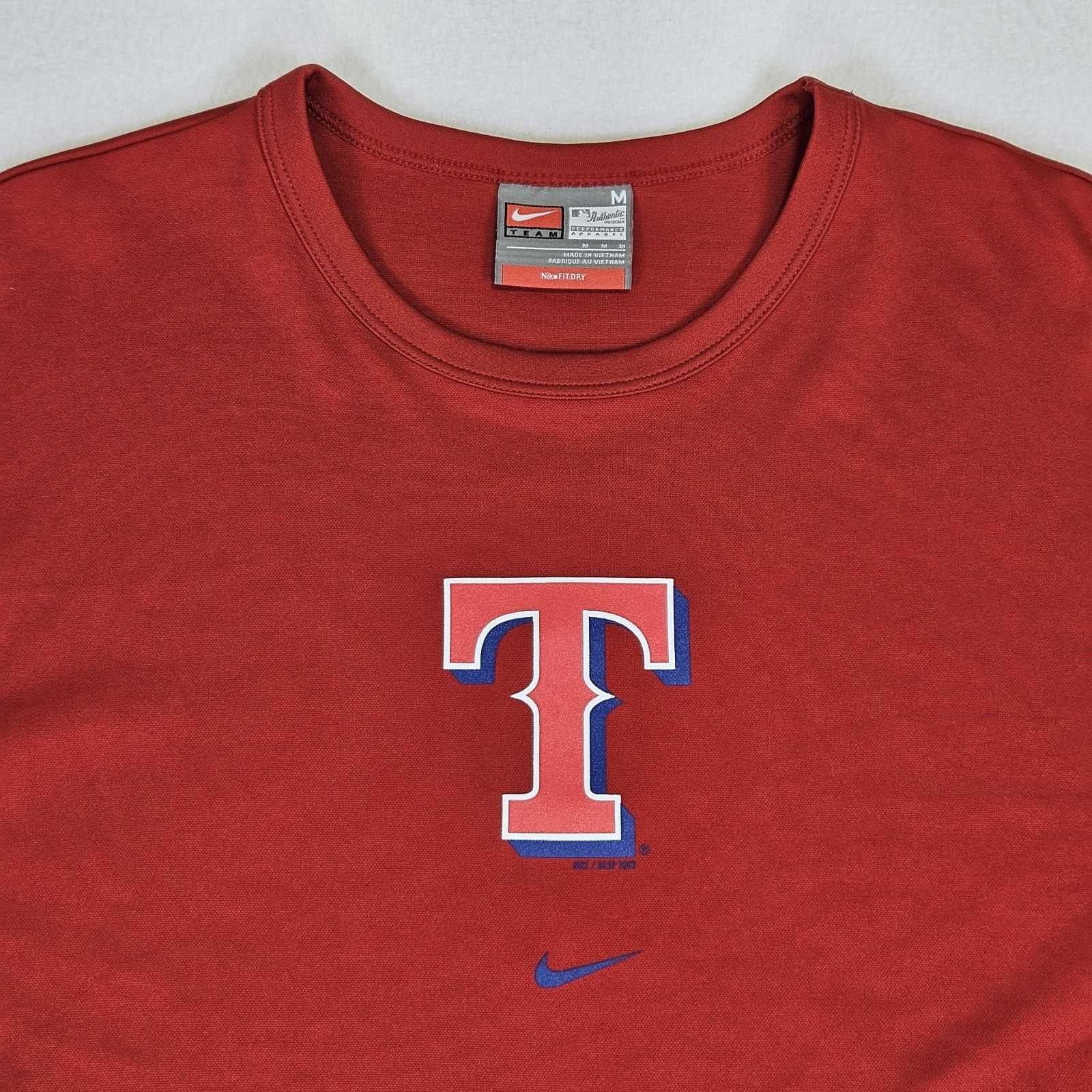 Nike Nike Texas Rangers T-Shirt MLB Y2K Baseball Performance Tee Size US M / EU 48-50 / 2 - 17 Thumbnail