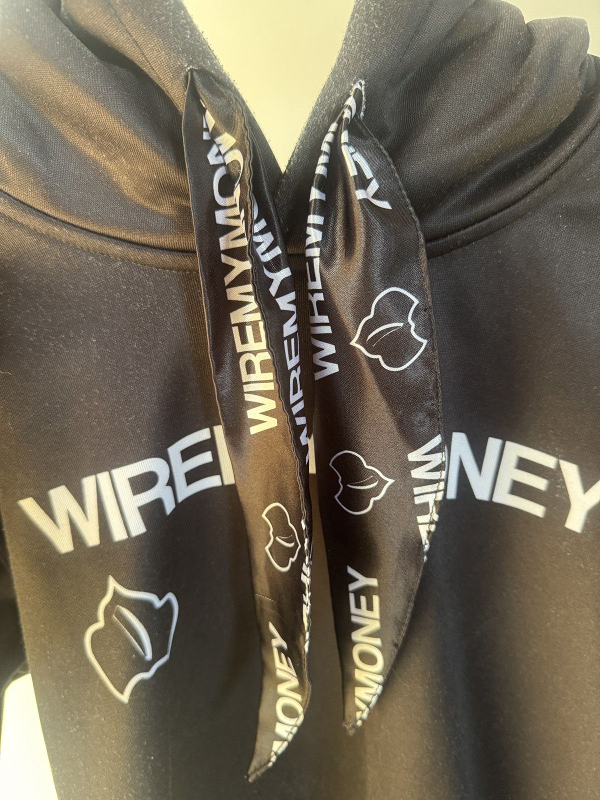 Designer WIREMYMONEY Limited Edition Black Bandana Hoodie Size US M / EU 48-50 / 2 - 3 Thumbnail