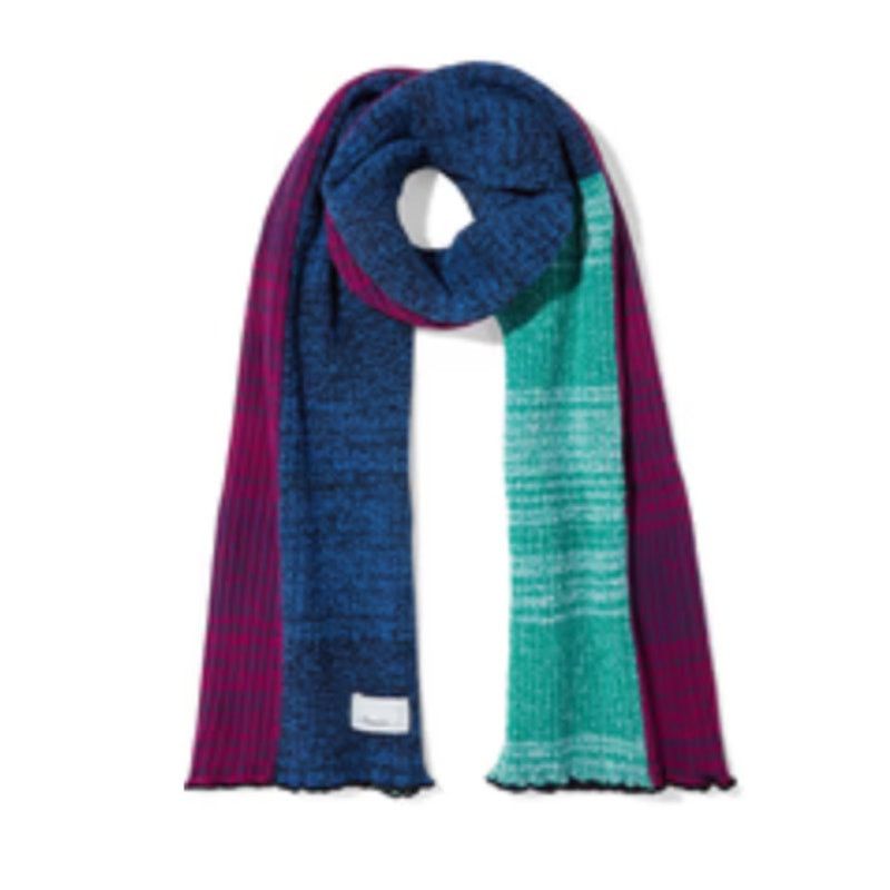 3.1 Phillip Lim Patchwork marled ribbed knit scarf multi colored Size ONE SIZE - 1 Thumbnail