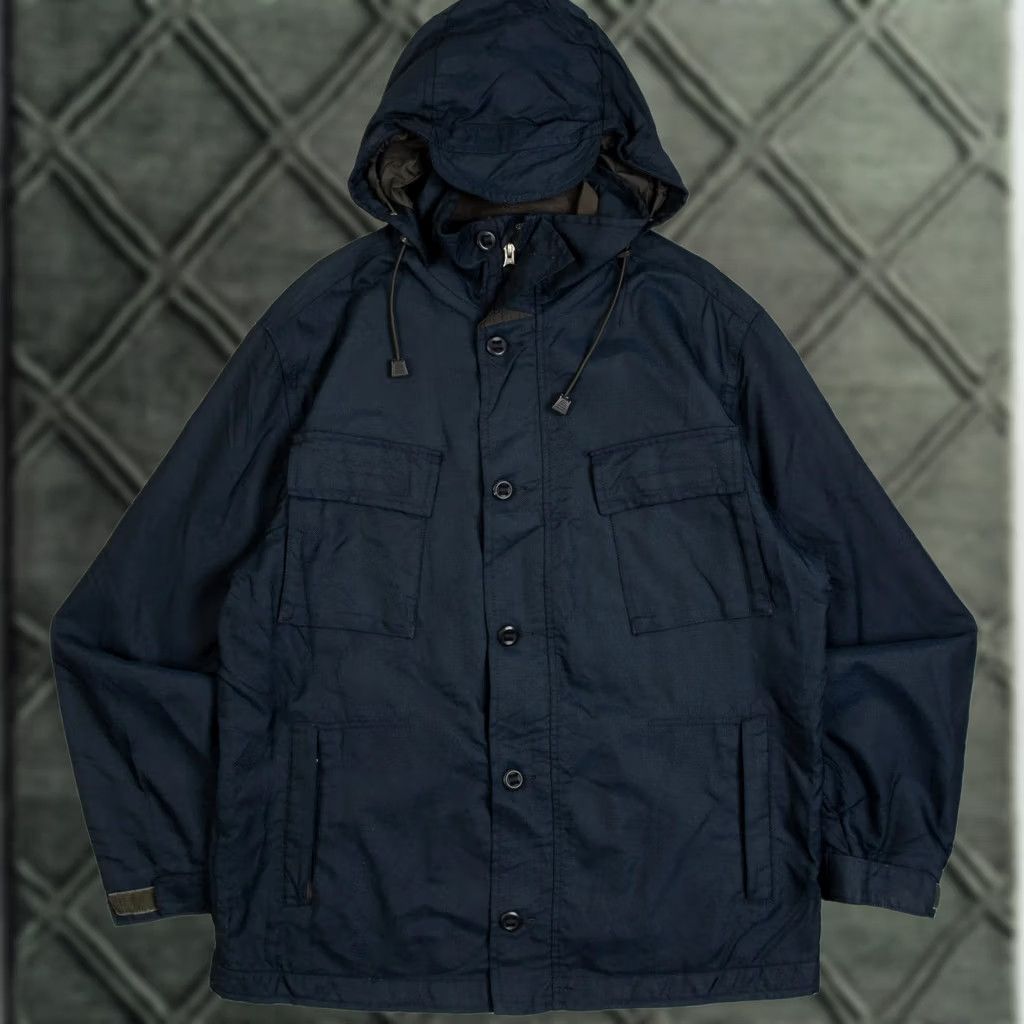 Gap GAP Men’s Vintage 2002 Jacket Large Navy Blue Tech Hooded Utility Size US L / EU 52-54 / 3 - 1 Thumbnail