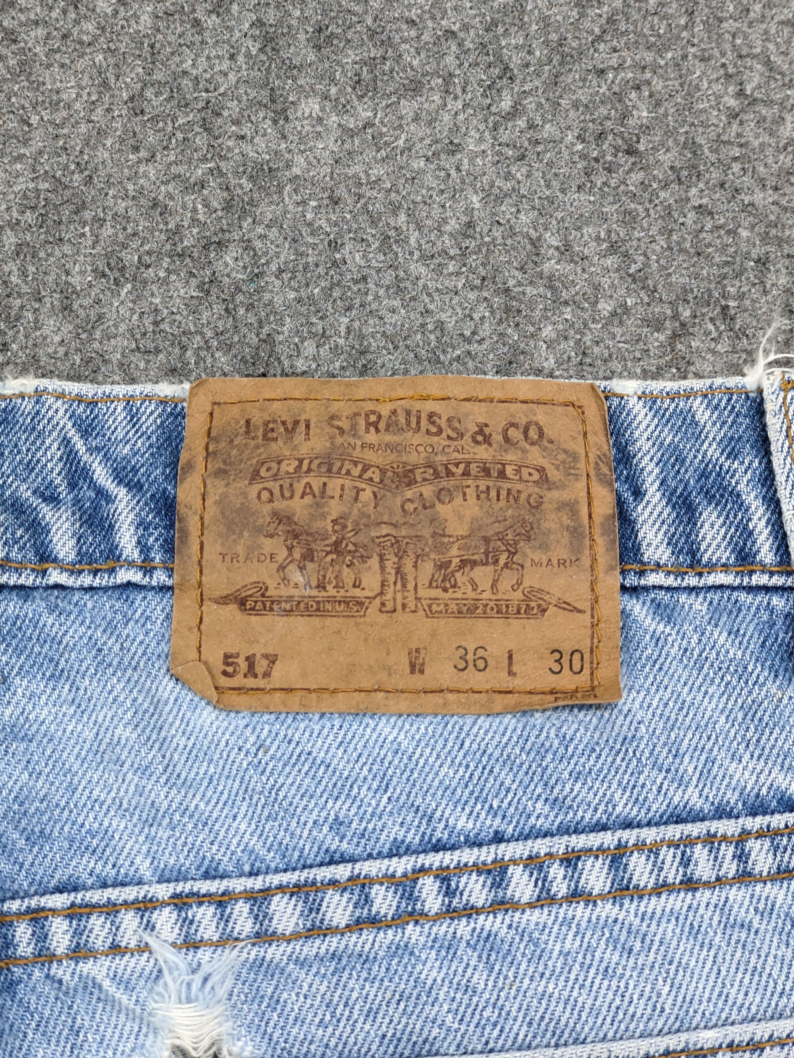 Levi's Vintage 90s Levis 517 Altered Bootcut Jeans DJ0024Z Size US 35 - 4 Thumbnail
