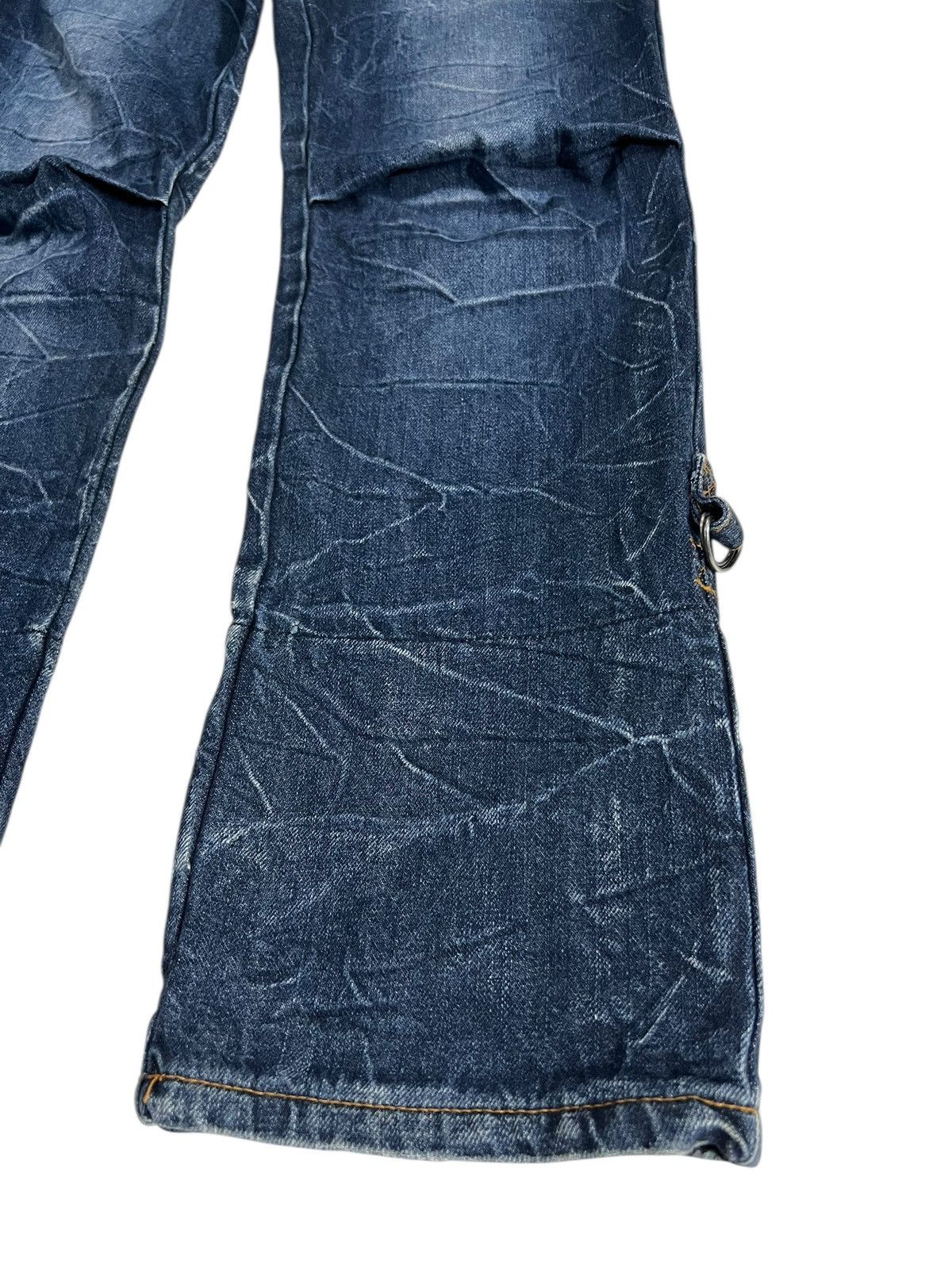 Japanese Brand Vintage Japanese Brand Nylaus Double Waist Claw Denim Jean Size US 29 - 5 Thumbnail