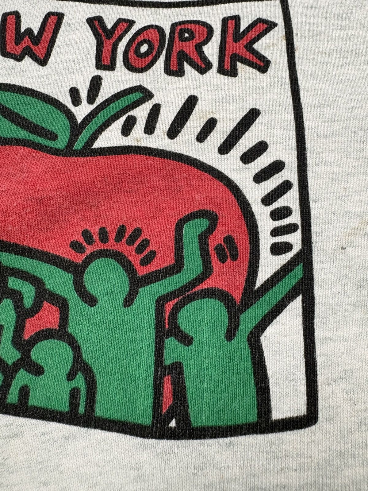 Keith Haring Vintage 80s Keith Haring New York Apple Pop Shop Art Tee XL Size US XL / EU 56 / 4 - 8 Thumbnail