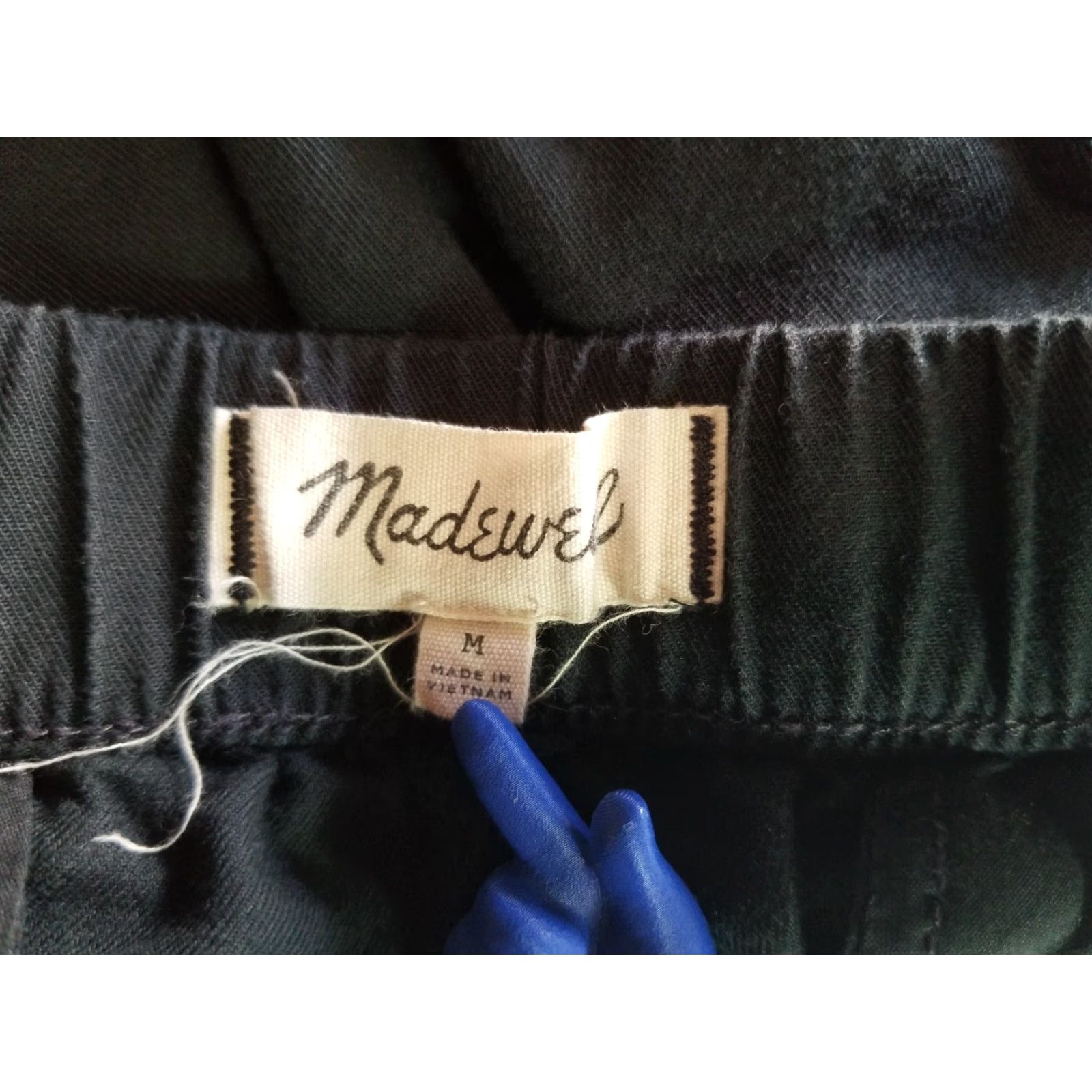 Madewell Madewell Shorts Women's M Black Inseam Pockets Stretch Elastic Waist Classic Size 32" / US 10 / IT 46 - 6 Thumbnail