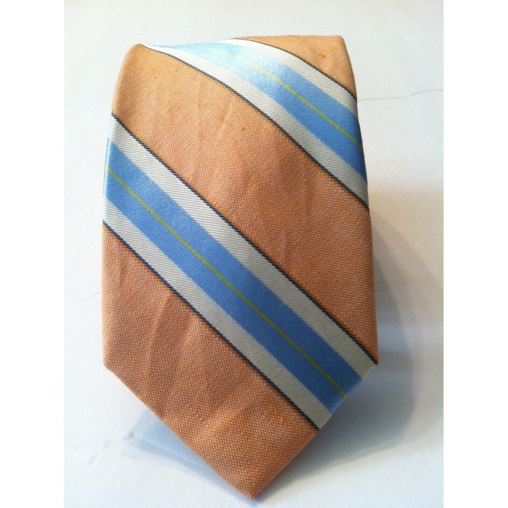 Nordstrom NORDSTROM MENS NEW 40%COTTON 31%SILK 29%LINEN TIE 3 1/4" Size ONE SIZE - 4 Thumbnail