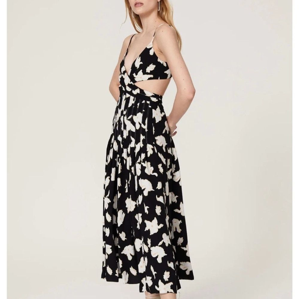 Proenza Schouler Proenza Schouler Cutout Wrap-effect Pleated Floral-print Ge Size M / US 6-8 / IT 42-44 - 1 Thumbnail
