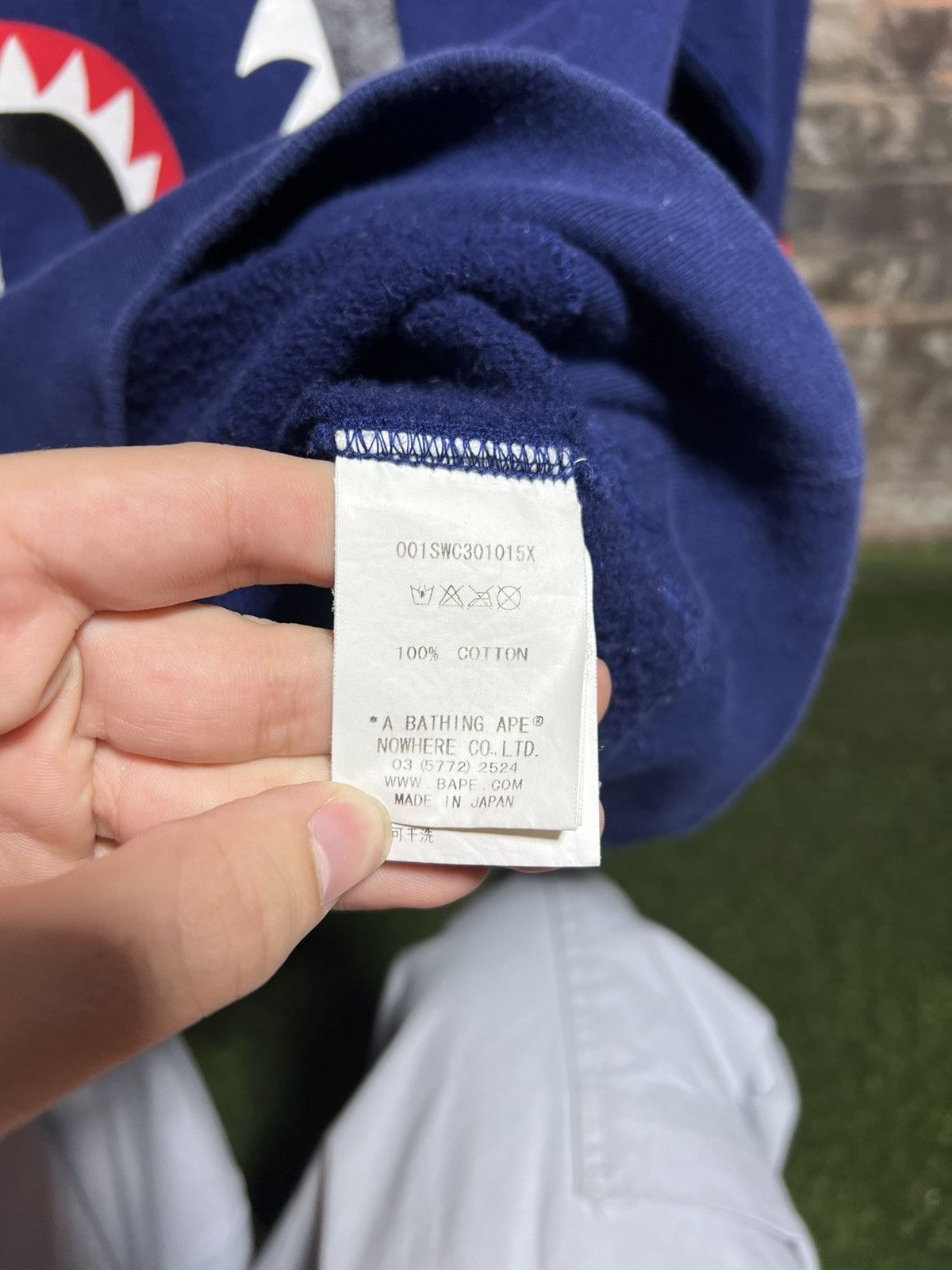 Bape Bape Shark Crewneck Size US L / EU 52-54 / 3 - 5 Thumbnail
