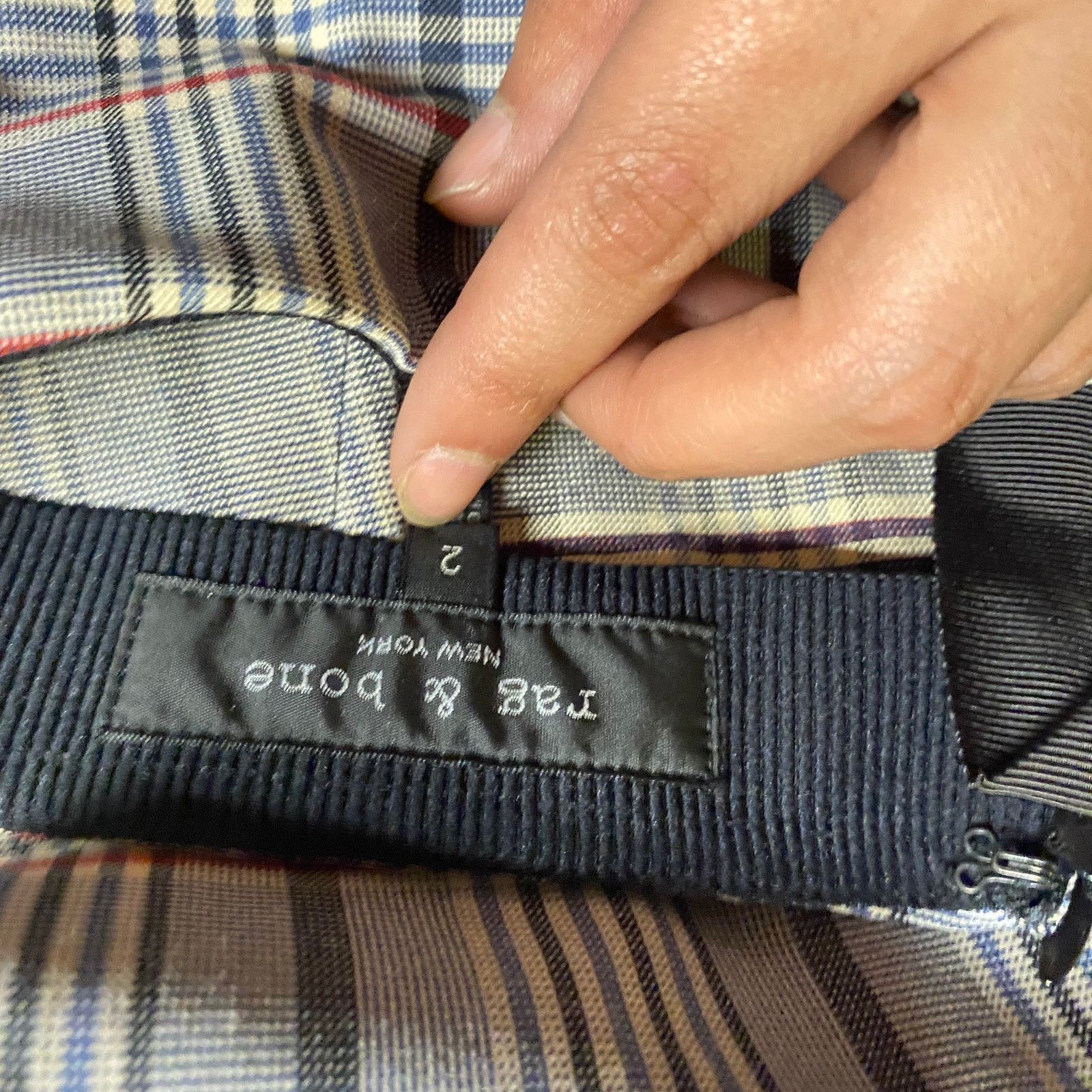 Rag & Bone Rag & Bone Simone Checked Plaid Woven Stretch Skinny Pants 2 Size 26" / US 2 / IT 38 - 7 Thumbnail