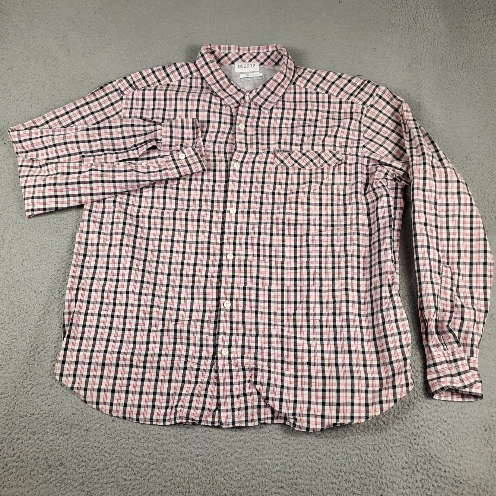 Vintage Columbia Shirt Mens 2XL Red Plaid Button Long Sleeve Casual Workwear Outdoors Vented Pocketed Regular Fit Size US XXL / EU 58 / 5 - 2 Thumbnail