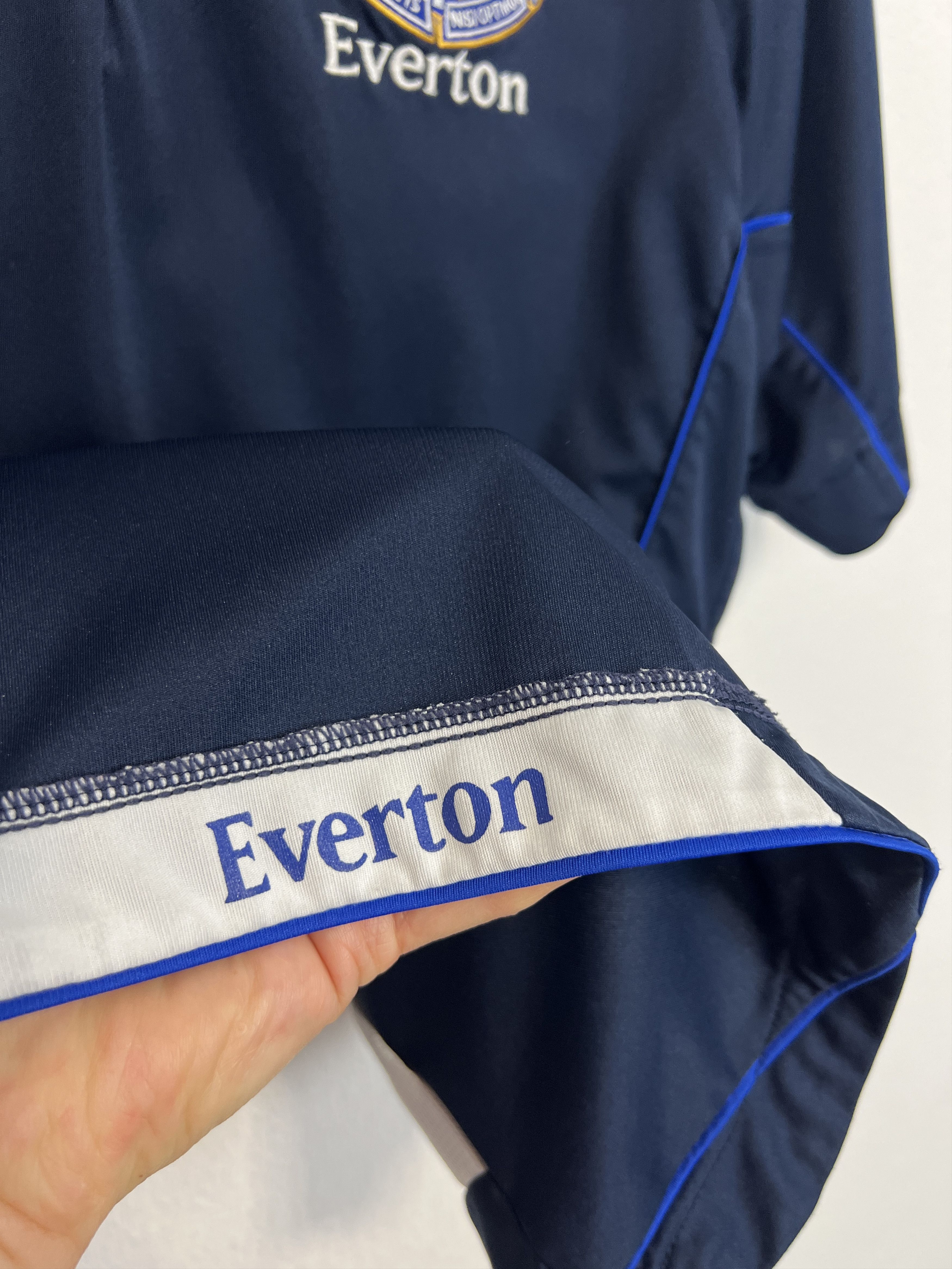 Umbro Everton Football Polo Shirt Soccer Train Jersey Trikot Size US L / EU 52-54 / 3 - 5 Thumbnail
