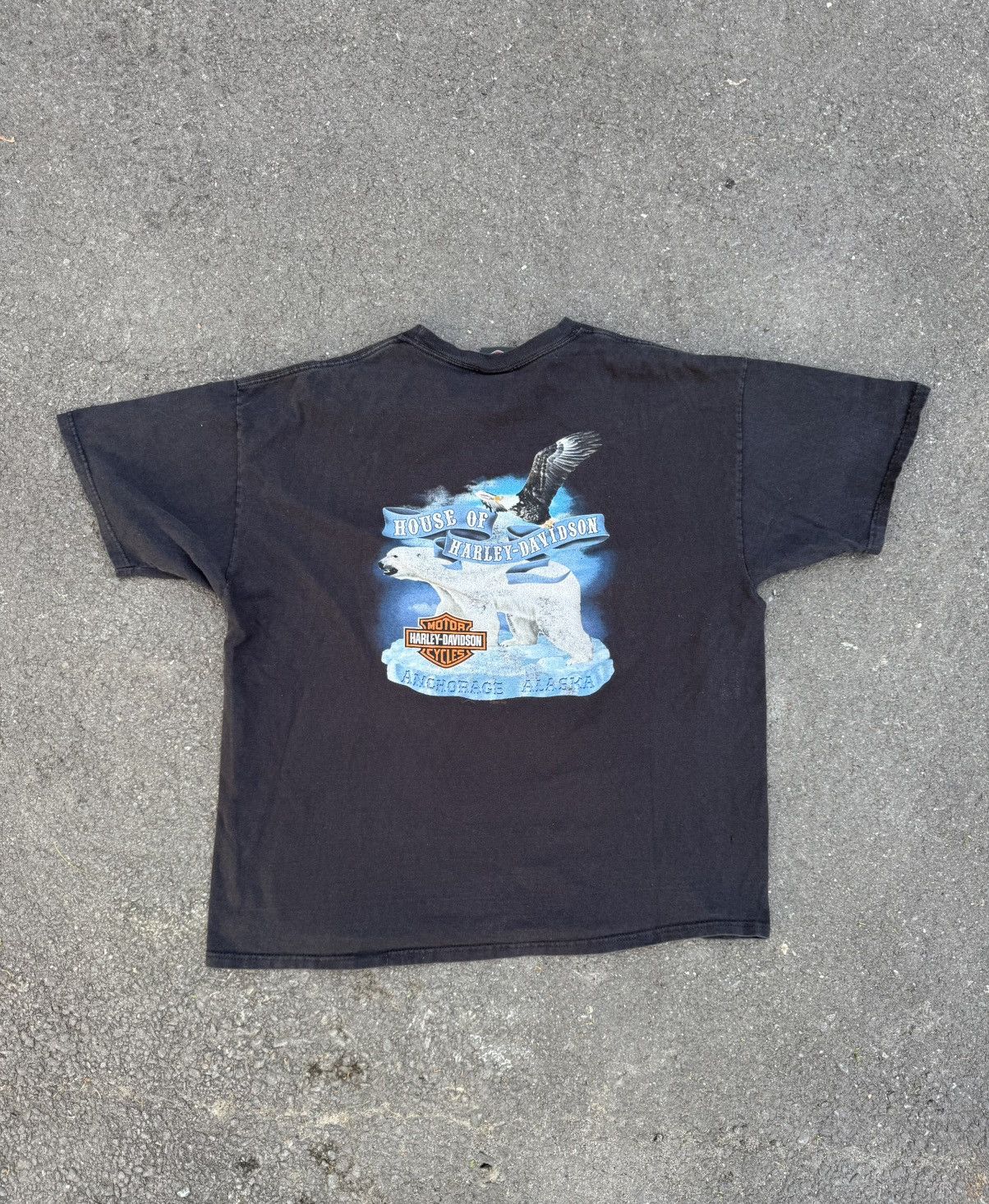Harley Davidson Vintage Harley Davidson Alaskan Frontier Tshirt Size US XL / EU 56 / 4 - 2 Thumbnail