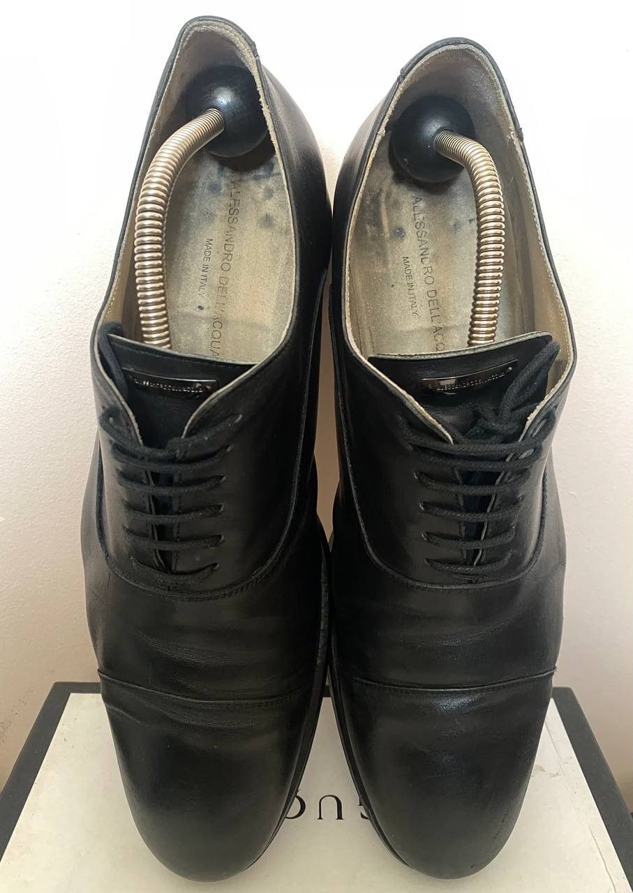 Alessandro Dell'acqua Alessandro Dell'Acqua Leather shoes black Size US 10 / EU 43 - 8 Thumbnail