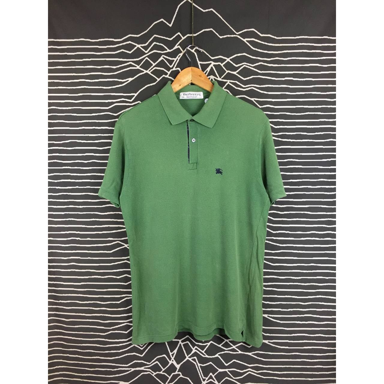 Burberry × Vintage Vtg Burberrys Embroidered Logo Made In England Polo Tee Size US M / EU 48-50 / 2 - 2 Thumbnail