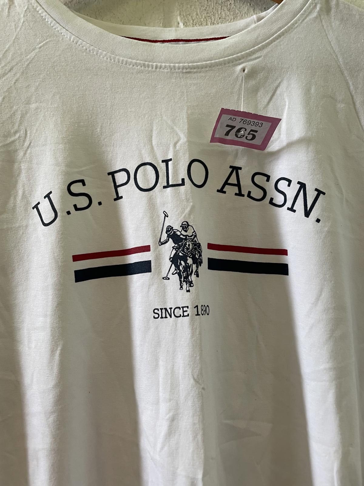 U.S. Polo Assn. U.S. Polo Assn. Men's White Short Sleeve T-Shirt Size L Size US L / EU 52-54 / 3 - 4 Thumbnail