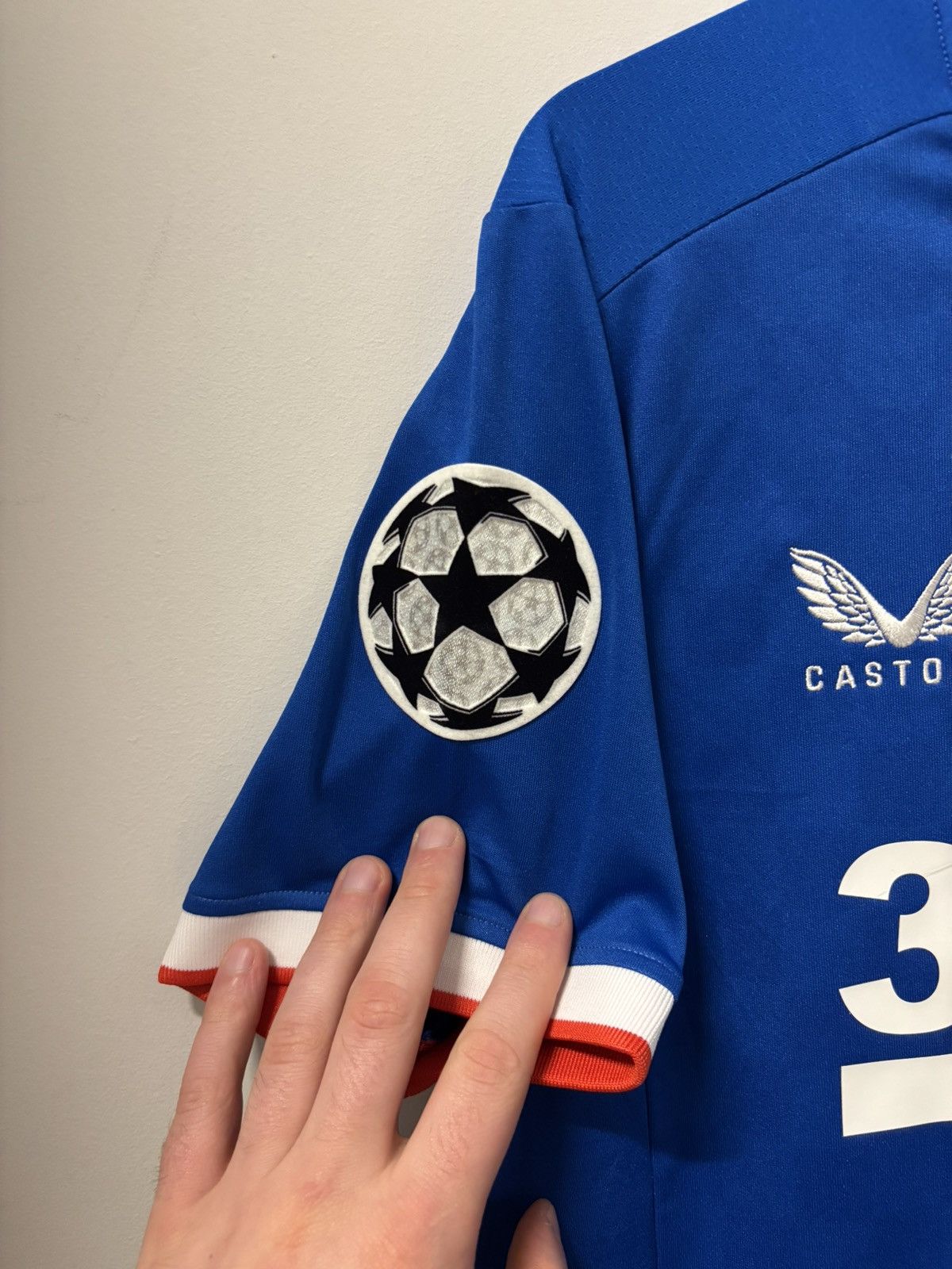 Castore Glasgow Rangers 22/23 Antonio Colak champions league jersey Size US M / EU 48-50 / 2 - 4 Thumbnail