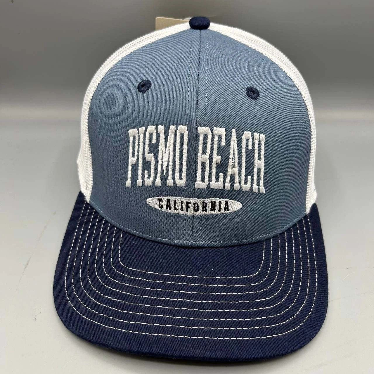 The Game Pismo Beach California Trucker Hat Men Blue White Snap Back Size ONE SIZE - 1 Thumbnail