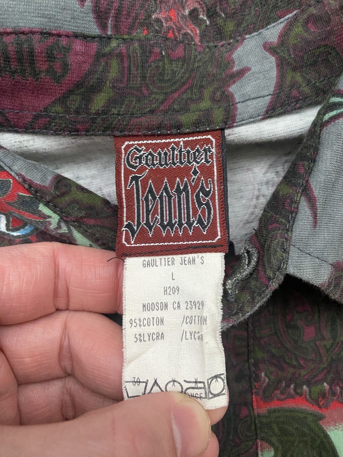 Jean Paul Gaultier Jean Paul Gaultier AW1997 king Overall Print Button Up Shirt Size US M / EU 48-50 / 2 - 3 Thumbnail