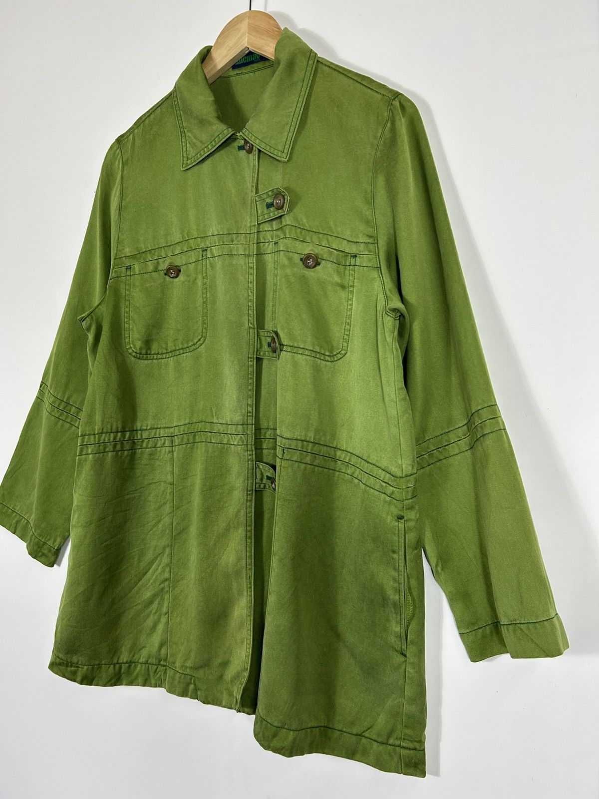 RENOWN ⚡️Vintage Designer MicMac Paris Button Shirt Jacket Size S / US 4 / IT 40 - 3 Thumbnail