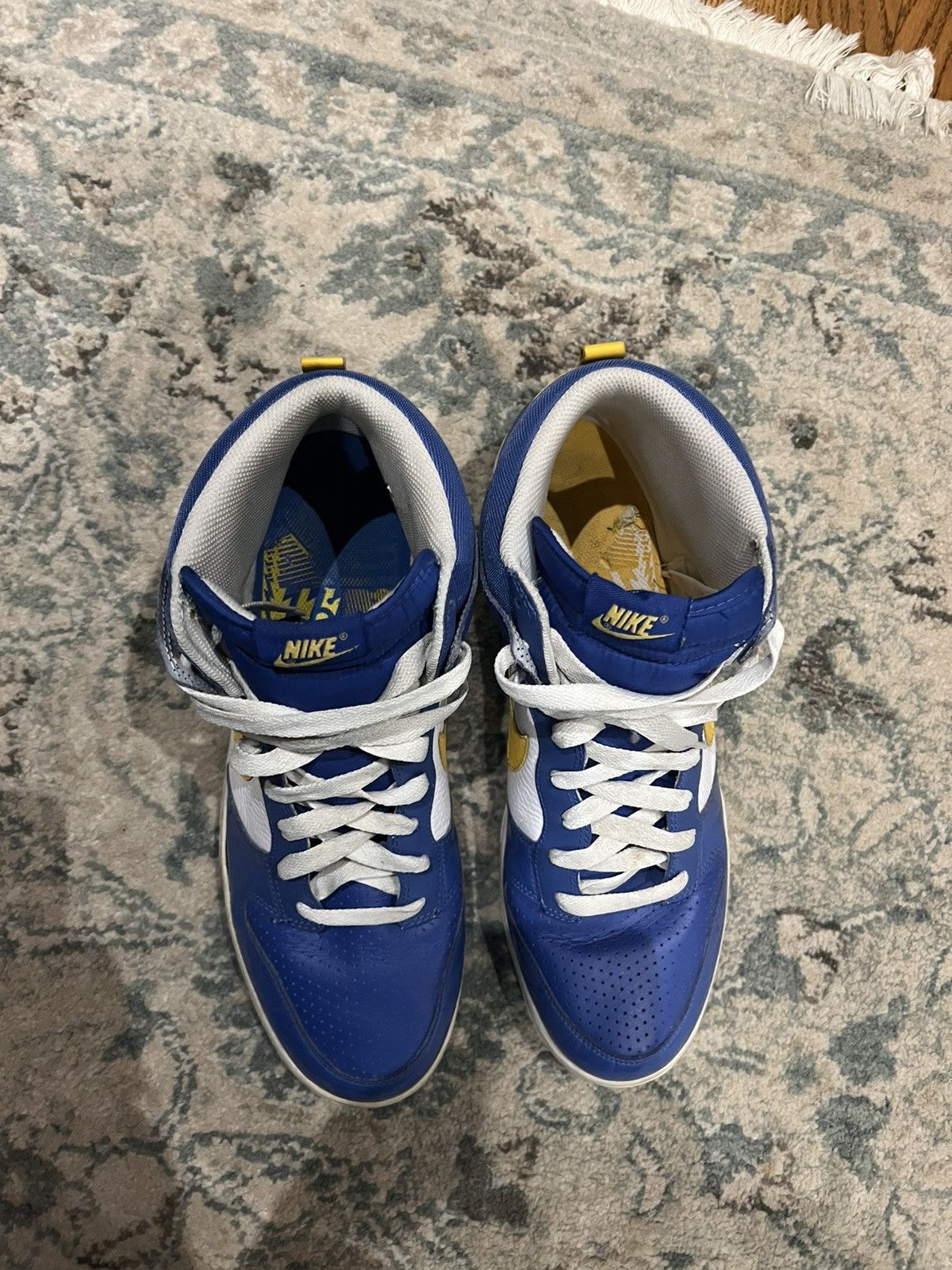 Nike Nike dunk high euro champ Sweden retro CLEAN Size US 14 / EU 47 - 4 Thumbnail