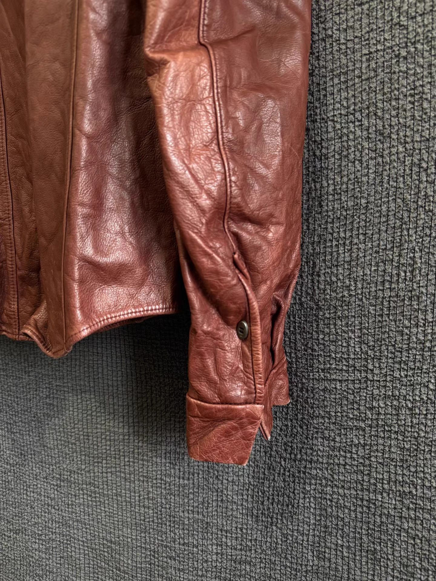 Carpe Diem Carpe Diem 02AW blood red avant-garde leather jacket. Size US S / EU 44-46 / 1 - 5 Thumbnail